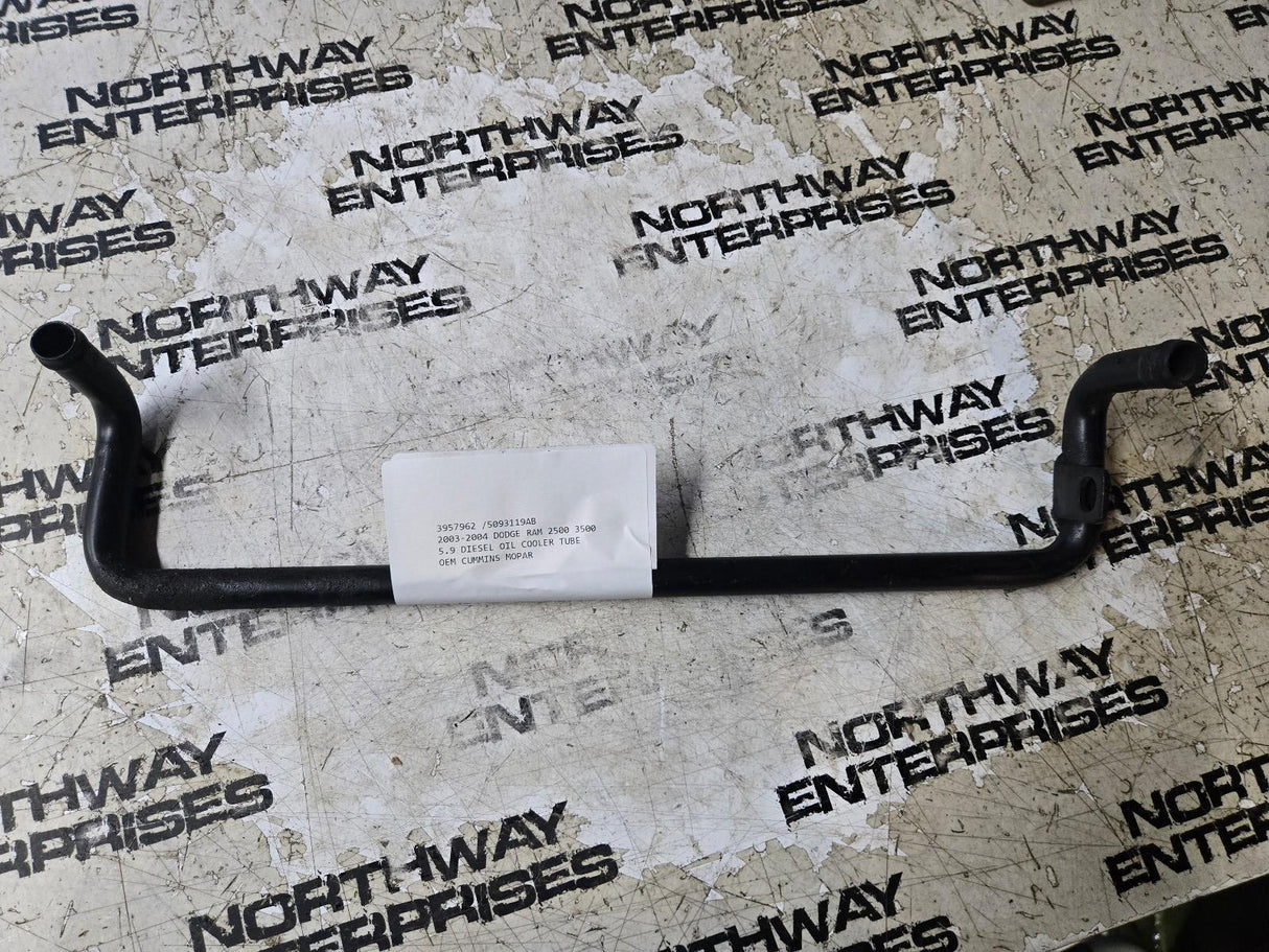 3957962 5.9L CUMMINS COOLANT LINE OIL COOLER TUBE 5093119AB