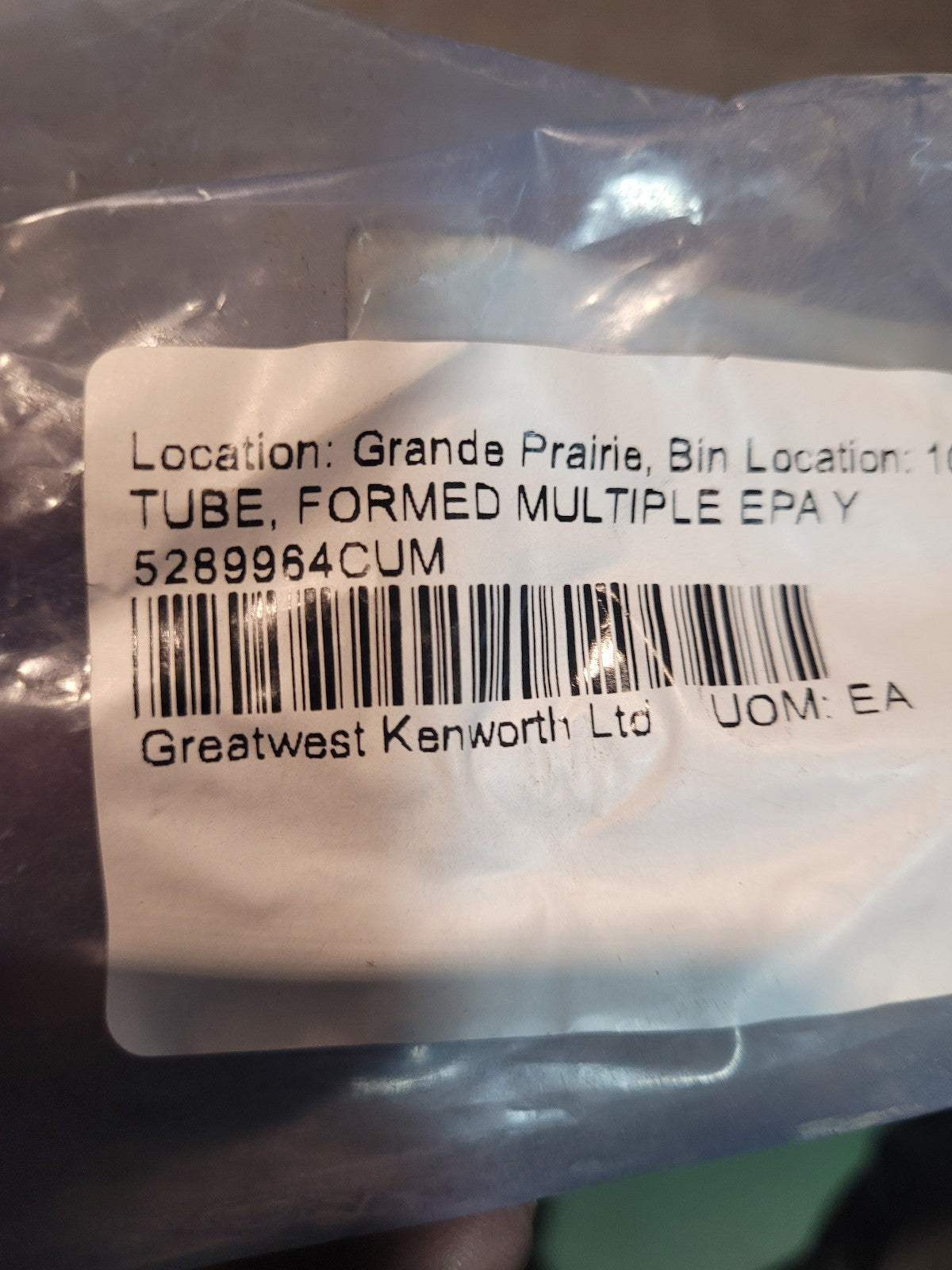 OEM NEW CUMMINS 5289964 Air Distribution Hose for Cummins
