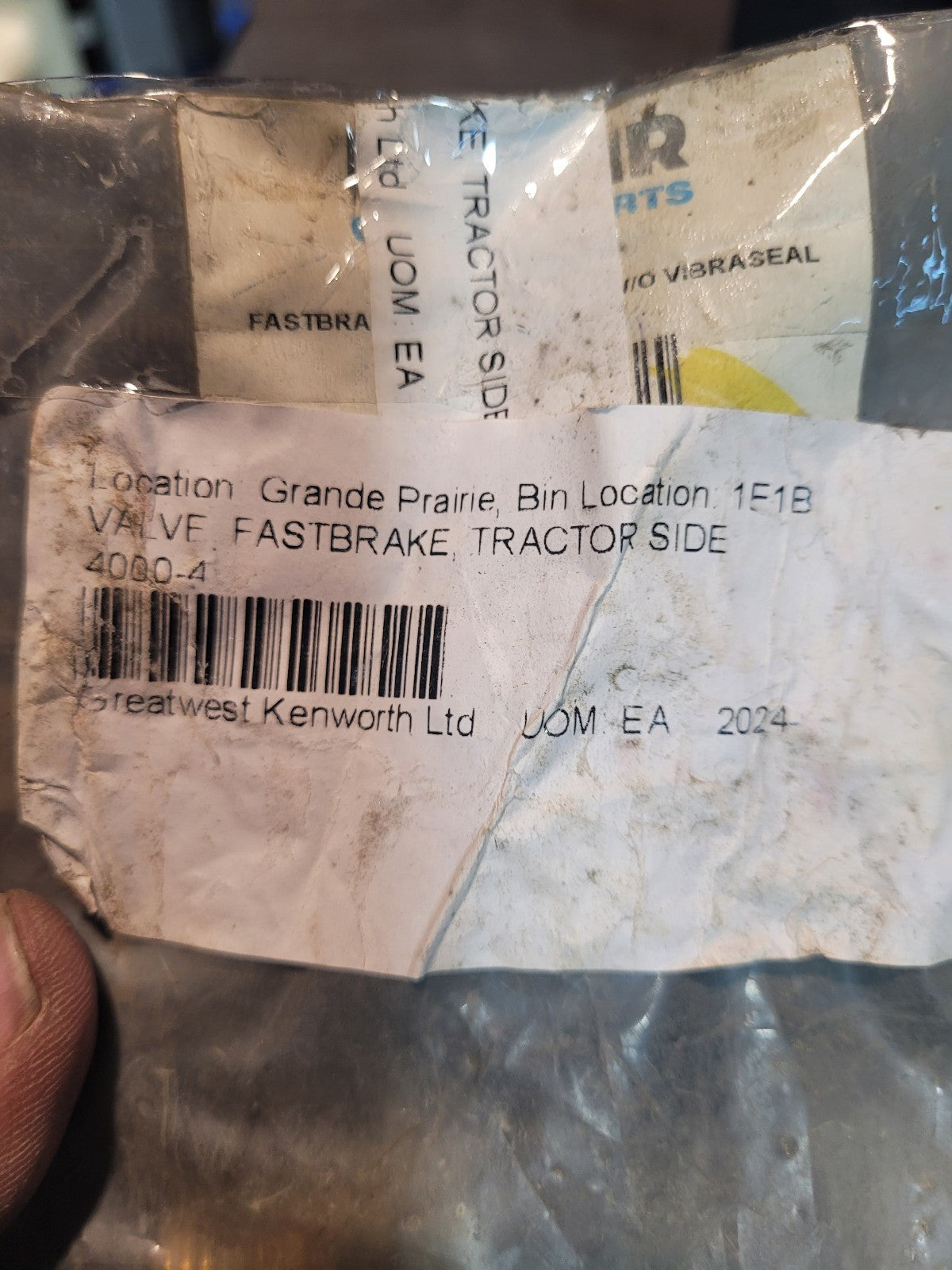 NEW 4000-4 Paccar 4000-4 Inline Quick Release Valve FASTBRAKE