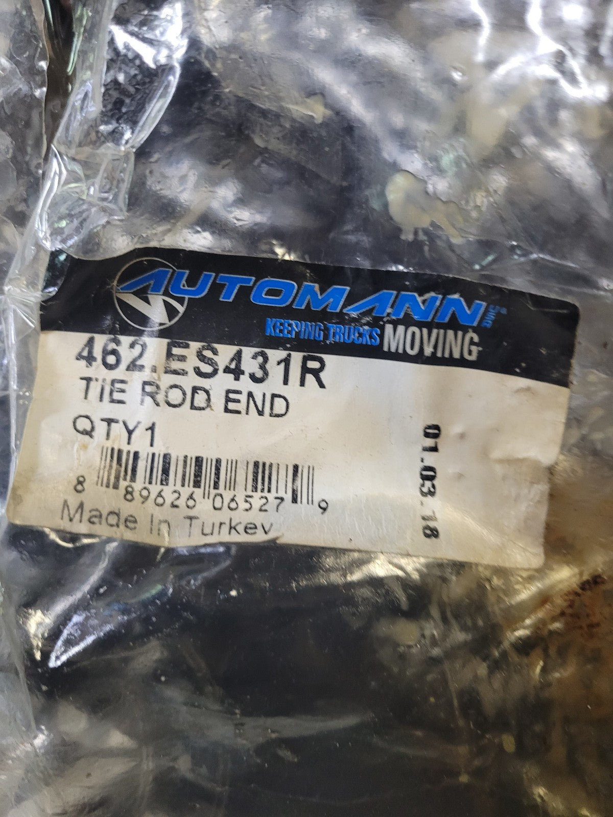 AUTOMANN Tie Rod End Left Hand Threaded Part # 462.ES431R