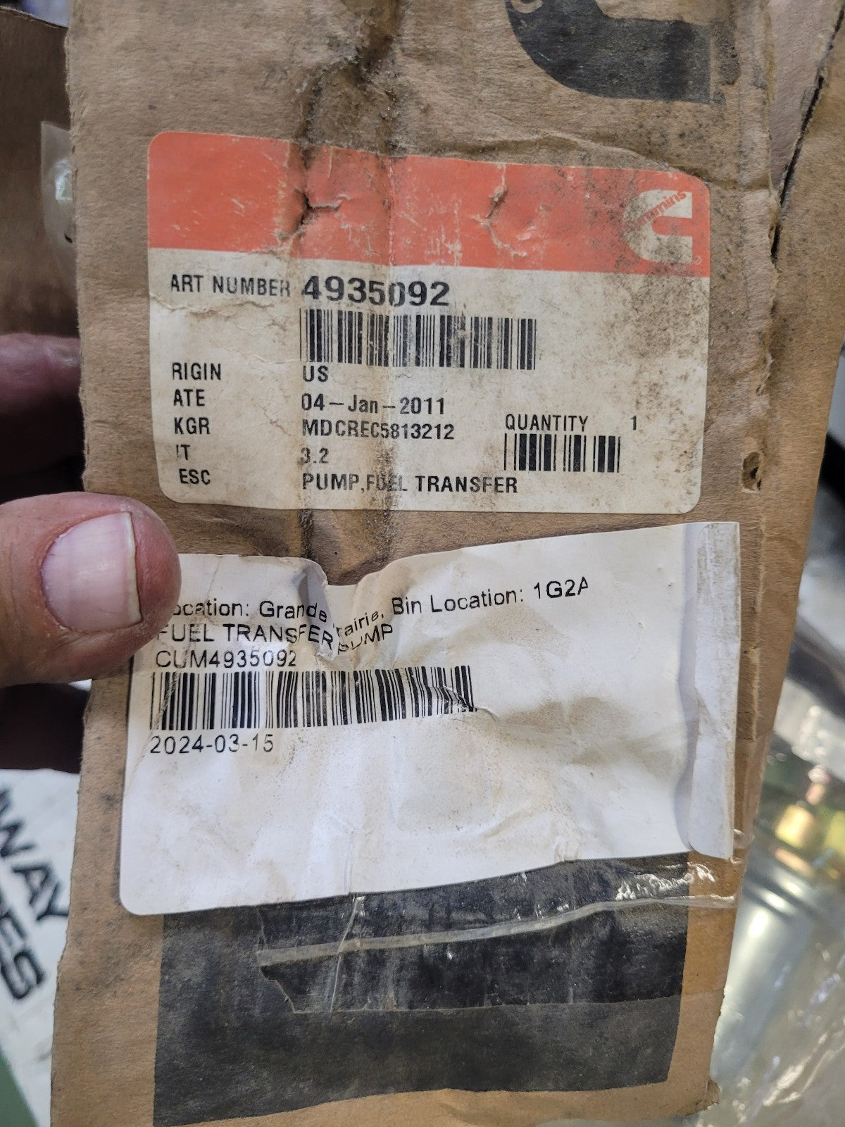4935092 Fuel Transfer Pump For Cummins X15 ISX15 QSX15