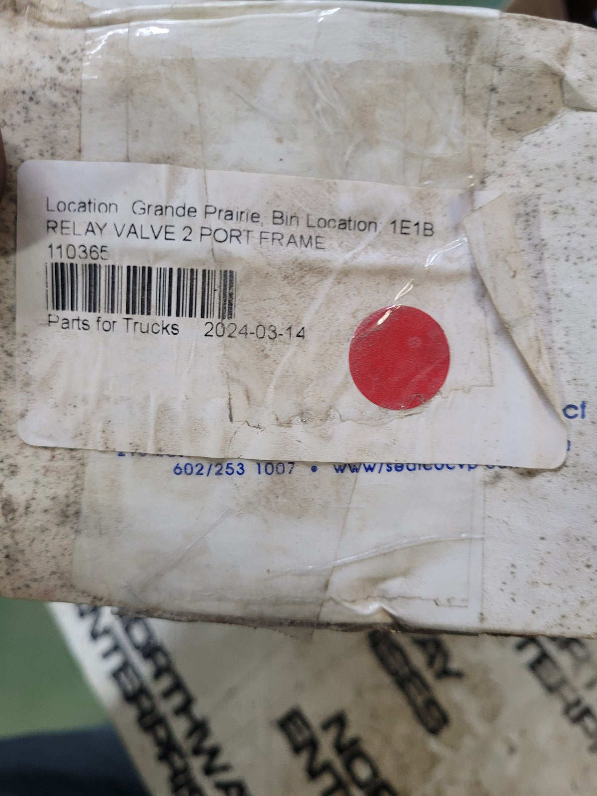 Sealco 110365 2-Port Service Relay Valve, 1.5 PSI Crack Pressure