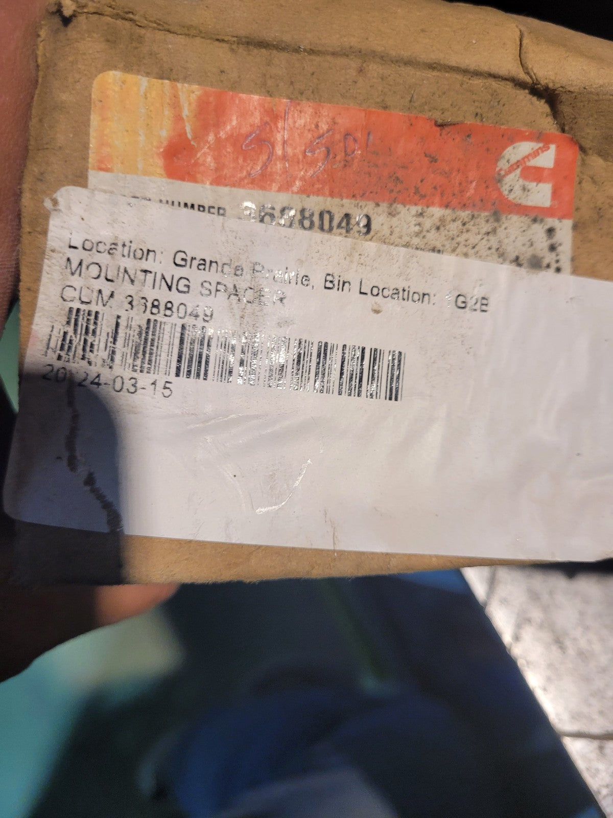 NEW GENUINE OEM 3682688 Cummins ISX Alternator Spacer Mounting