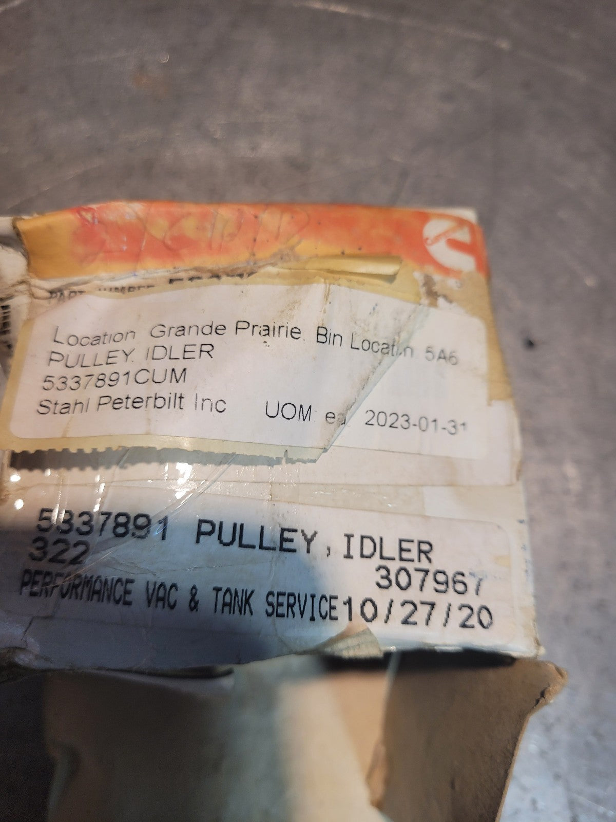 NEW GENUINE OEM Cummins 5337891 Idler Pulley