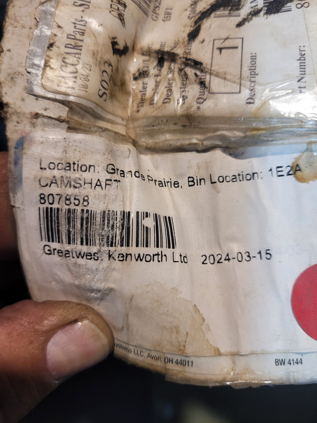 BENDIX 807858 BRAKE CAMSHAFT S CAM
