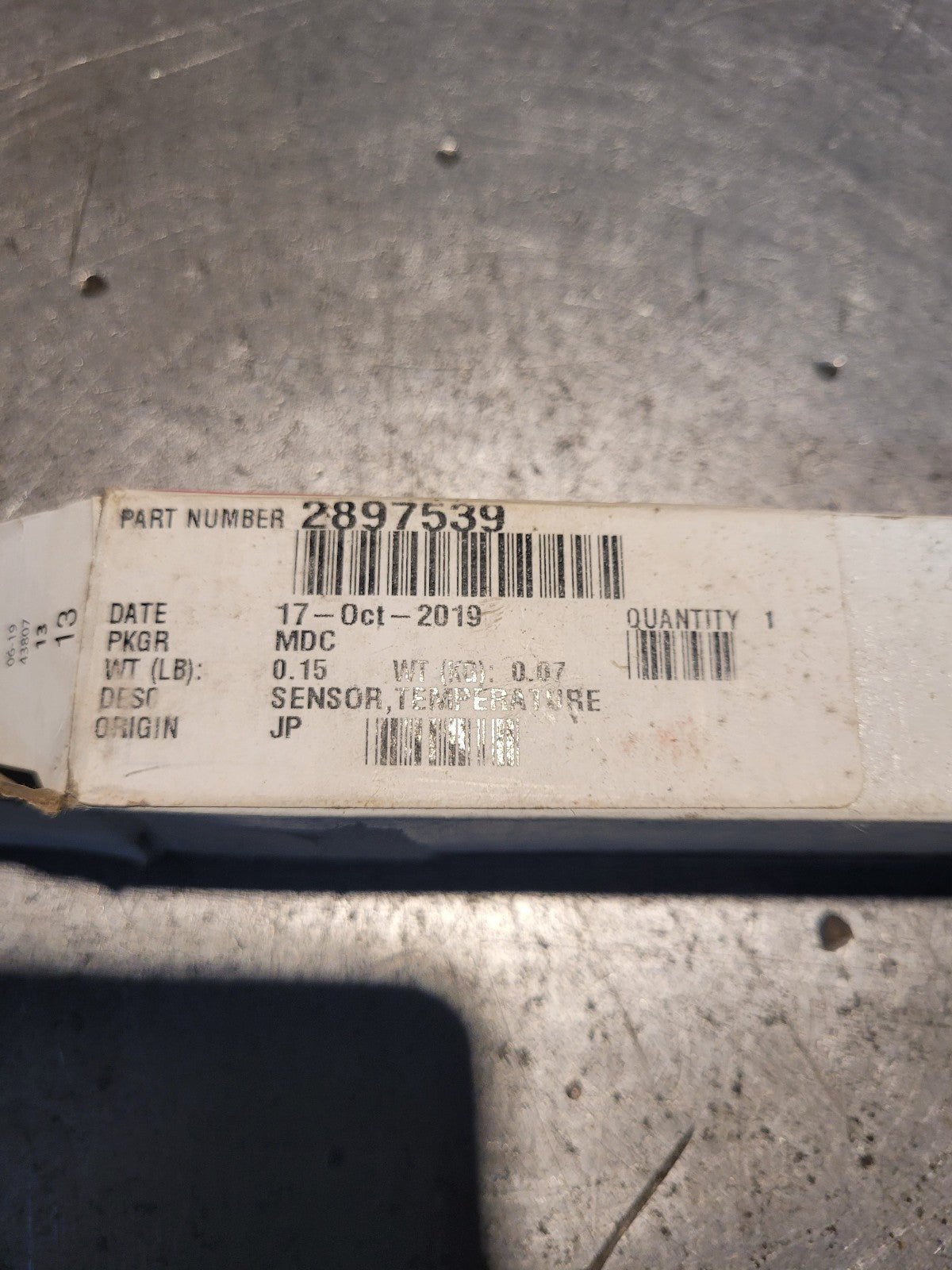 NEW OEM GENUINE CUMMINS 2897539 DPF TEMPERATURE SENSOR