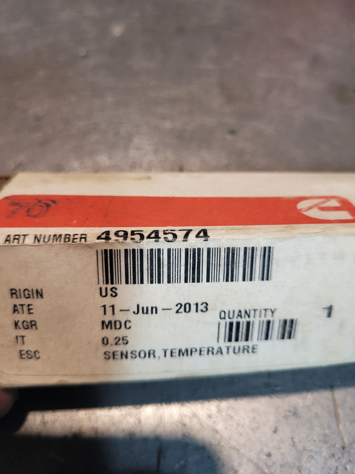 NEW OEM GENUINE CUMMINS 4954574 DPF TEMPERATURE SENSOR