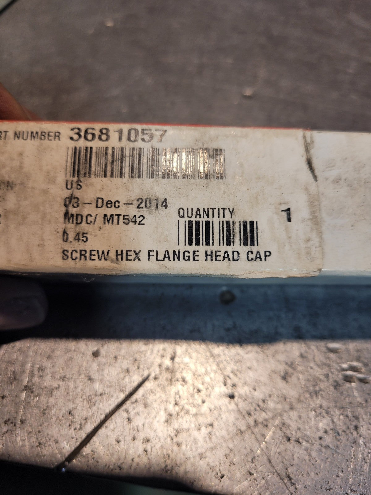 LOT OF 3PC - NEW OEM GENUINE CUMMINS 3681057 BOLT
