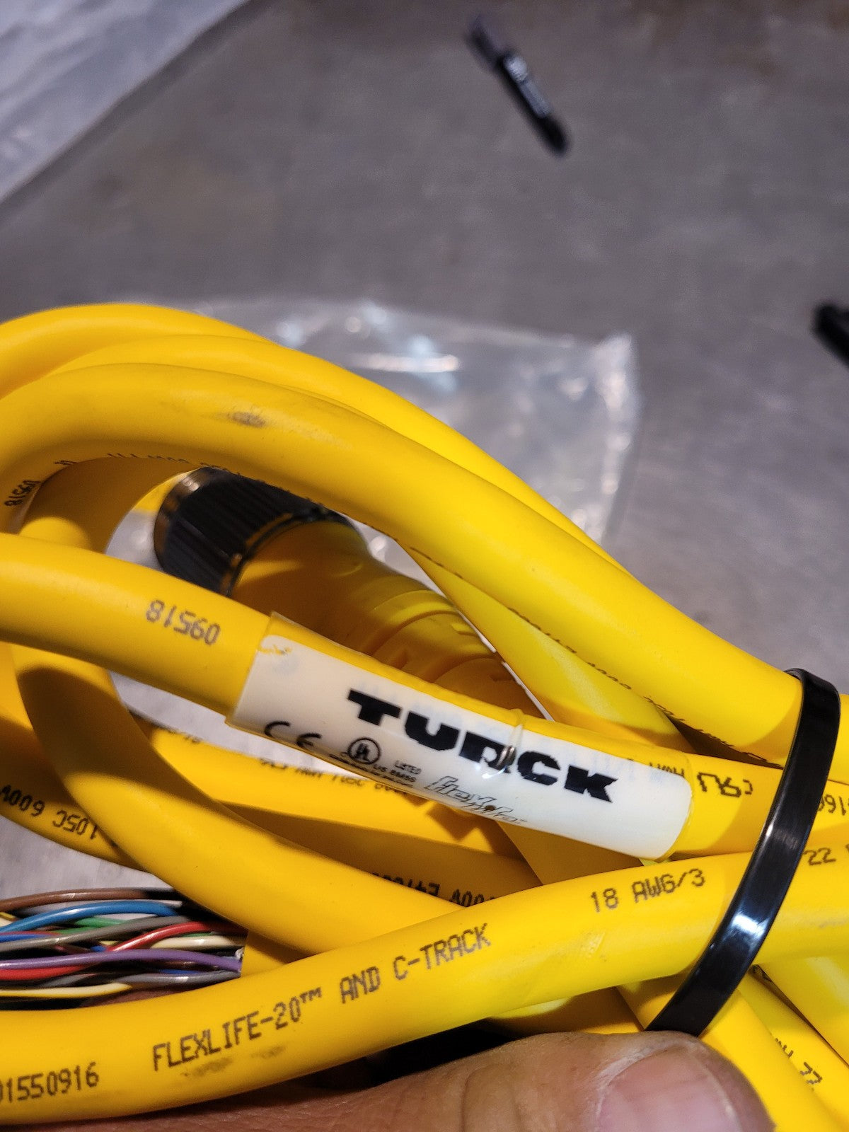 New Turck RSM 190-3M/S101 - Single-ended mating cable / cordset