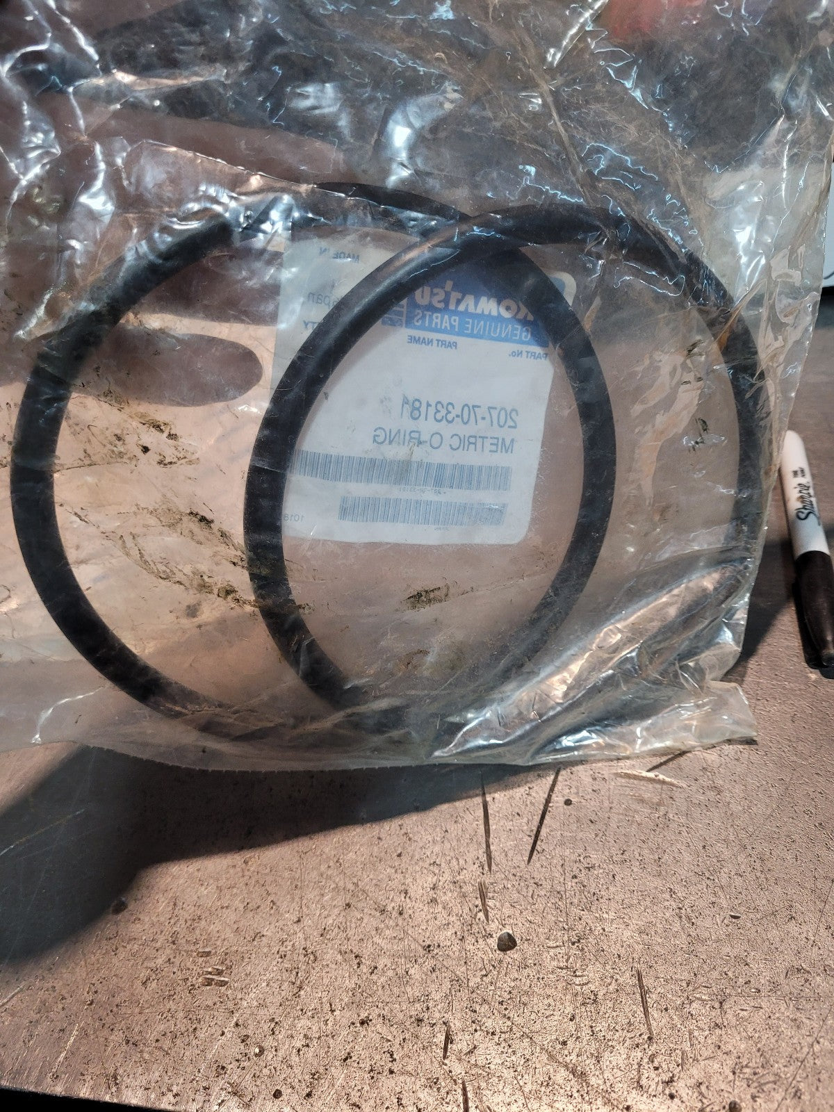 New GENUINE KOMATSU 207-70-33181 SET OF 2 ORINGS