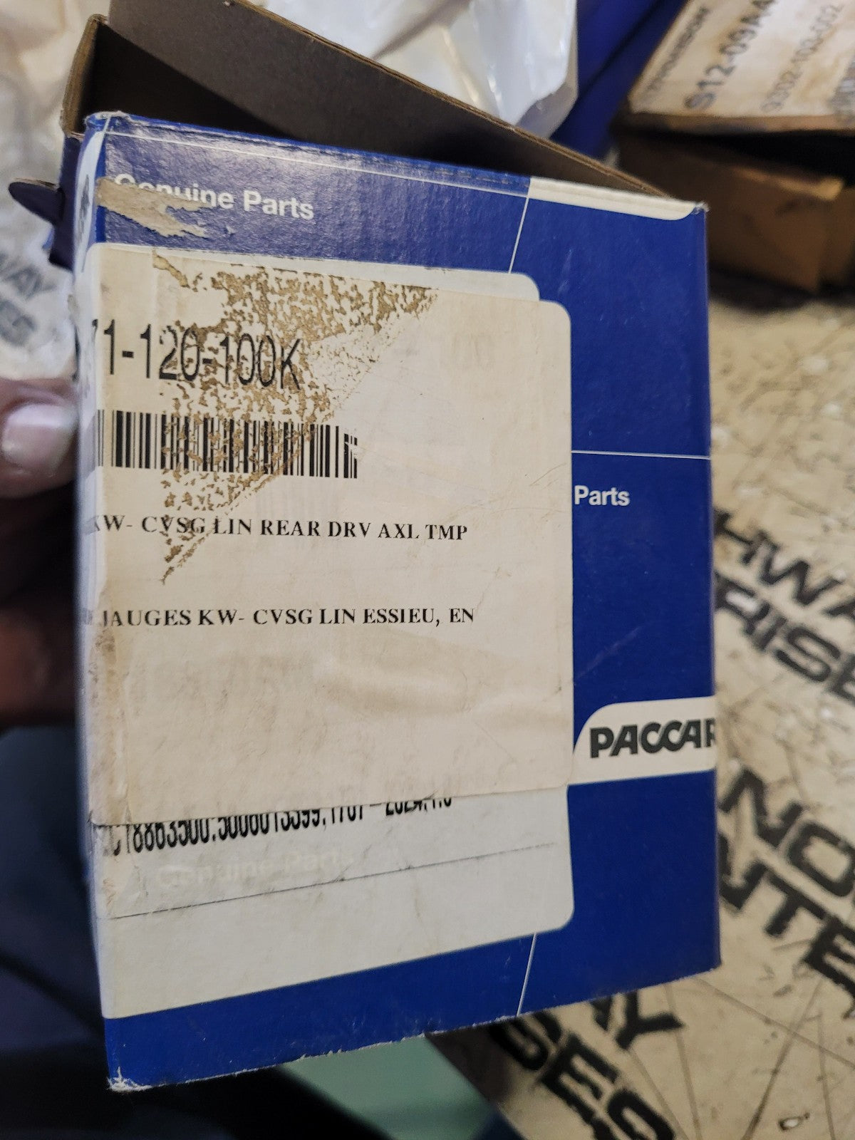 Q43-1171-120-100K PACCAR FRONT DRIVE AXLE TEMPERATURE TEMP GAUGE 300F