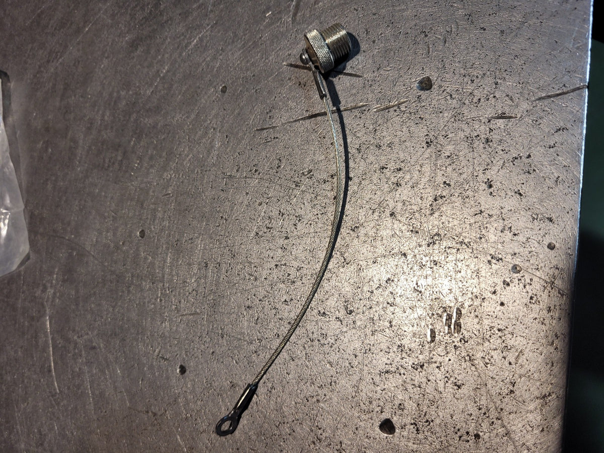 Turck FS-CC Connector, Dust Cover, M12 Male, w/6 Inch SS