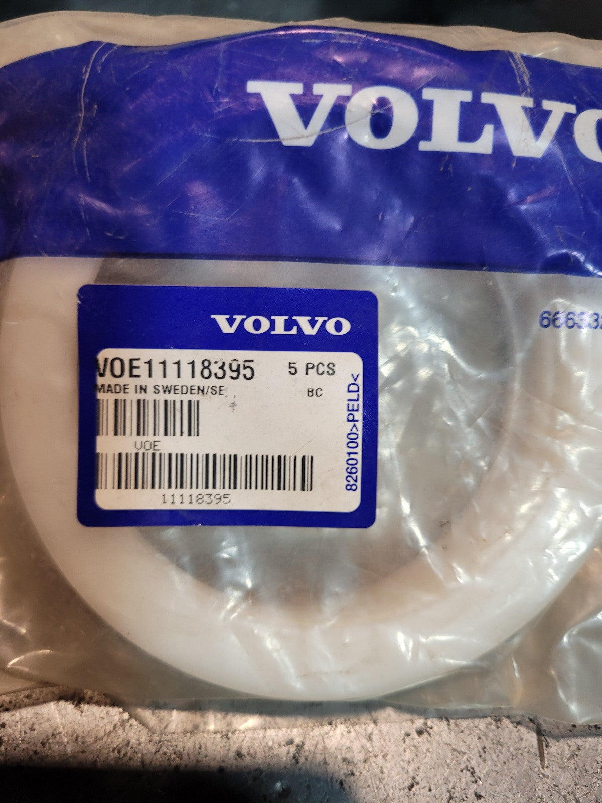 1 BAG OF 5PC - VOLVO VOE11118395 SPACER WASHER 11118395