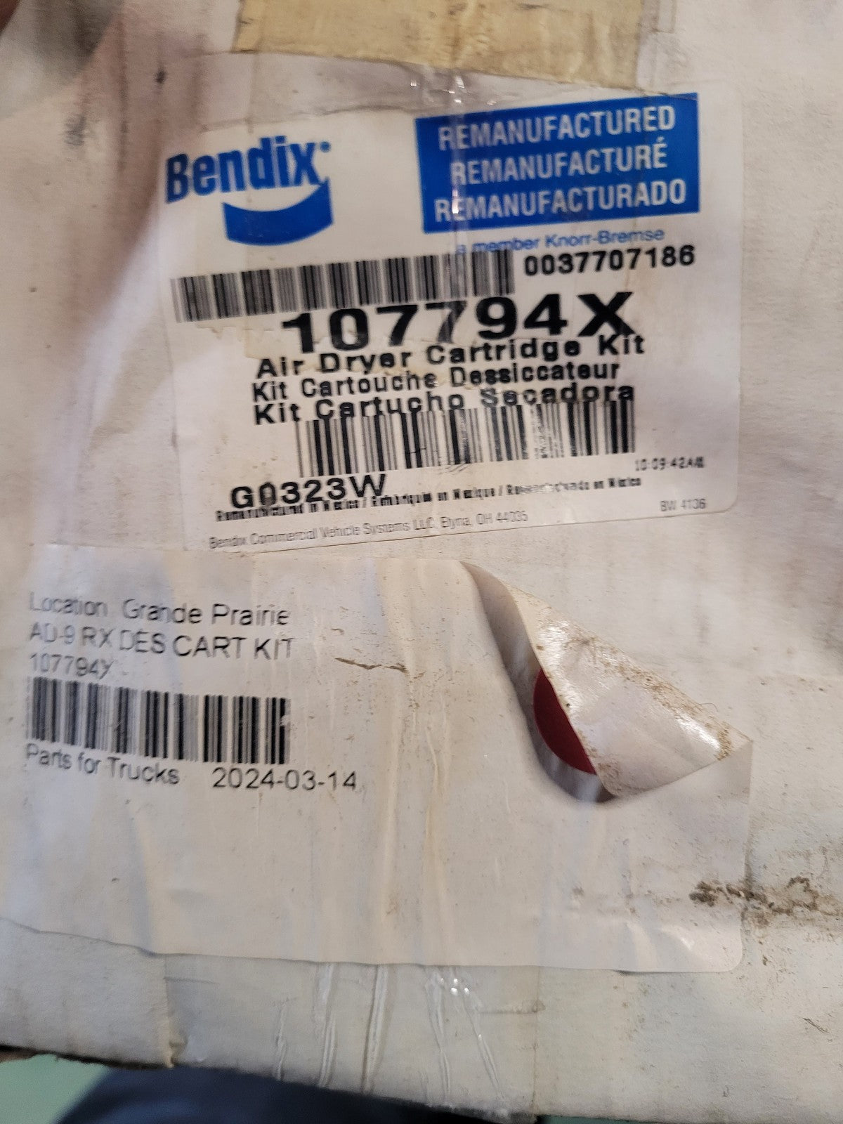 107794x Genuine Bendix Cartridge Kit BW-107794X
