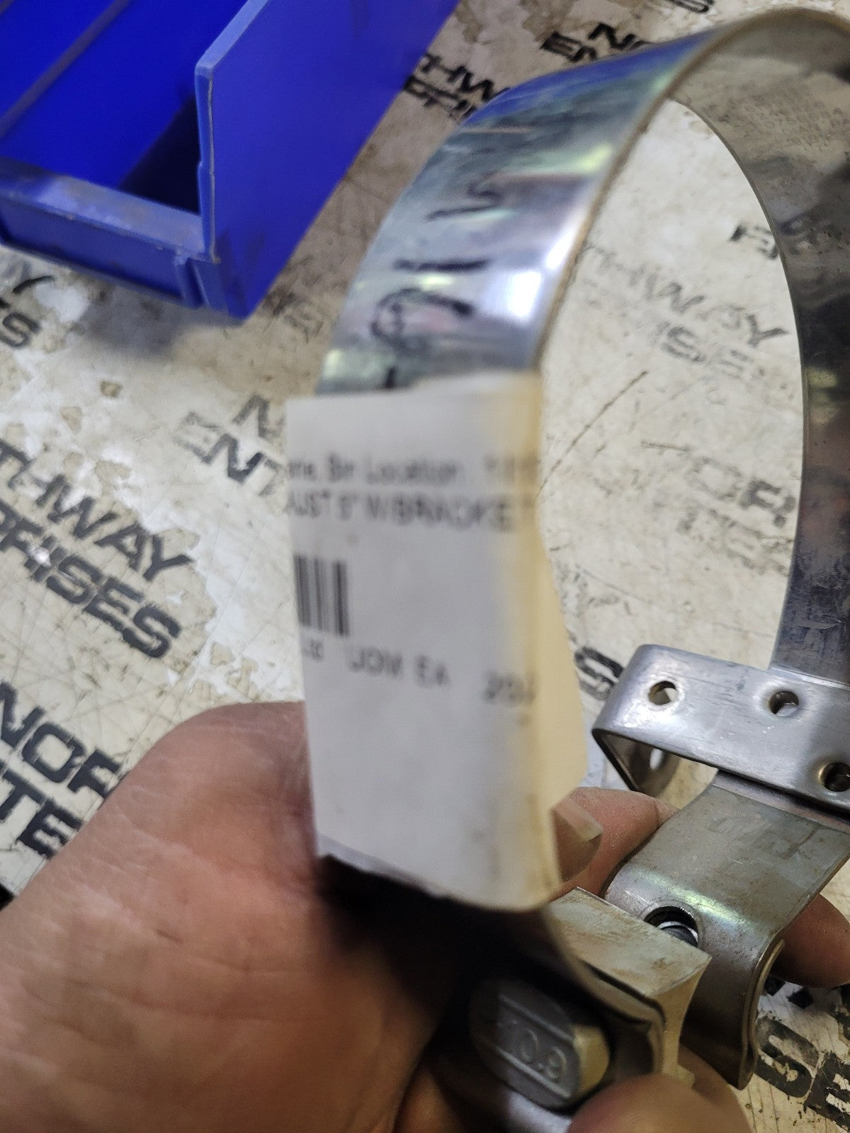 Upper Stack Clamp 5 Inch Driver Side Replaces M16-1005 For Kenworth T800 & W900