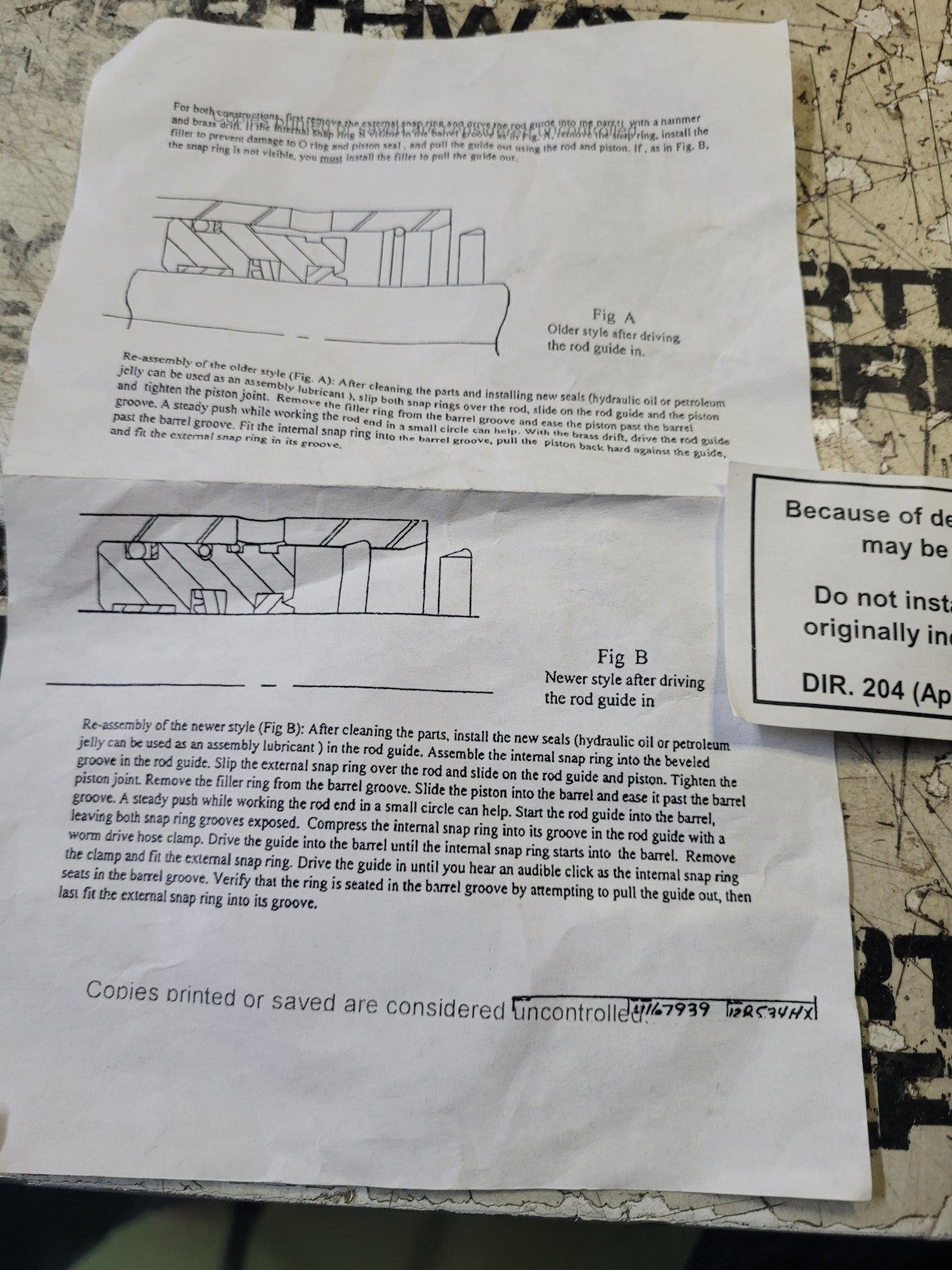 AH212097 JOHN DEERE SEAL KIT