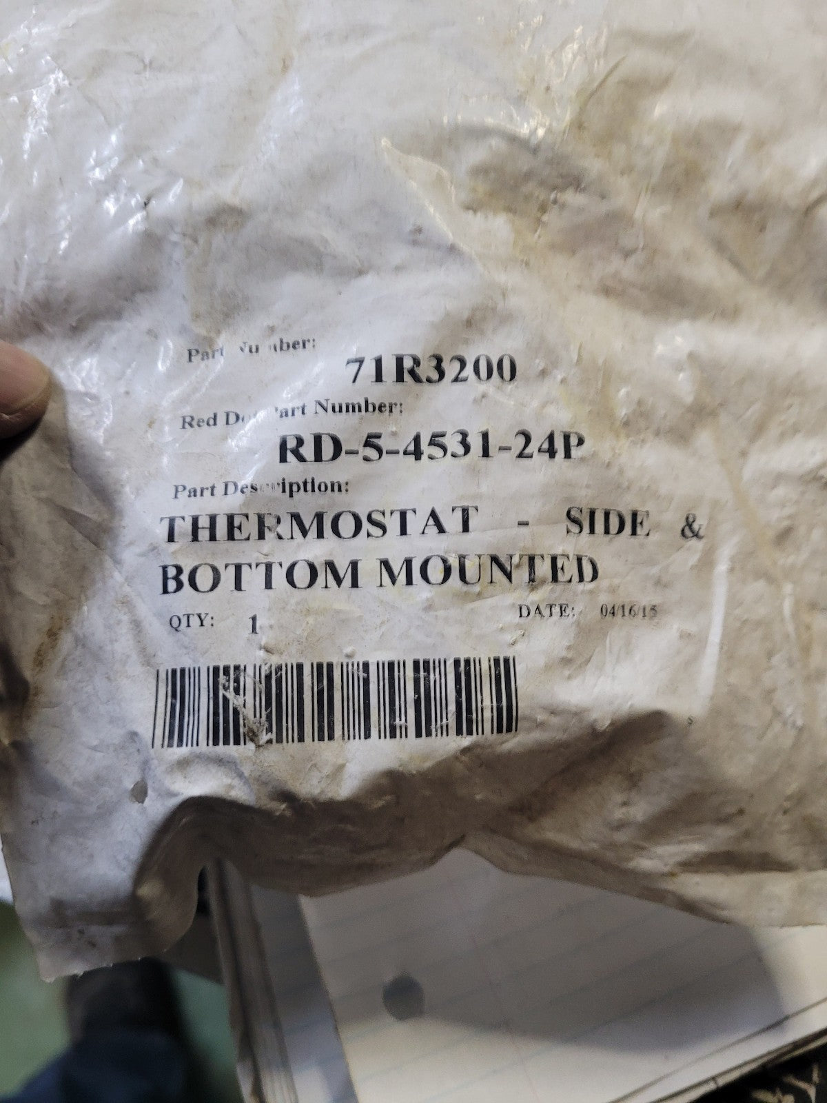 71R3200 REDDOT THERMOSTAT RD-5-4531-24P