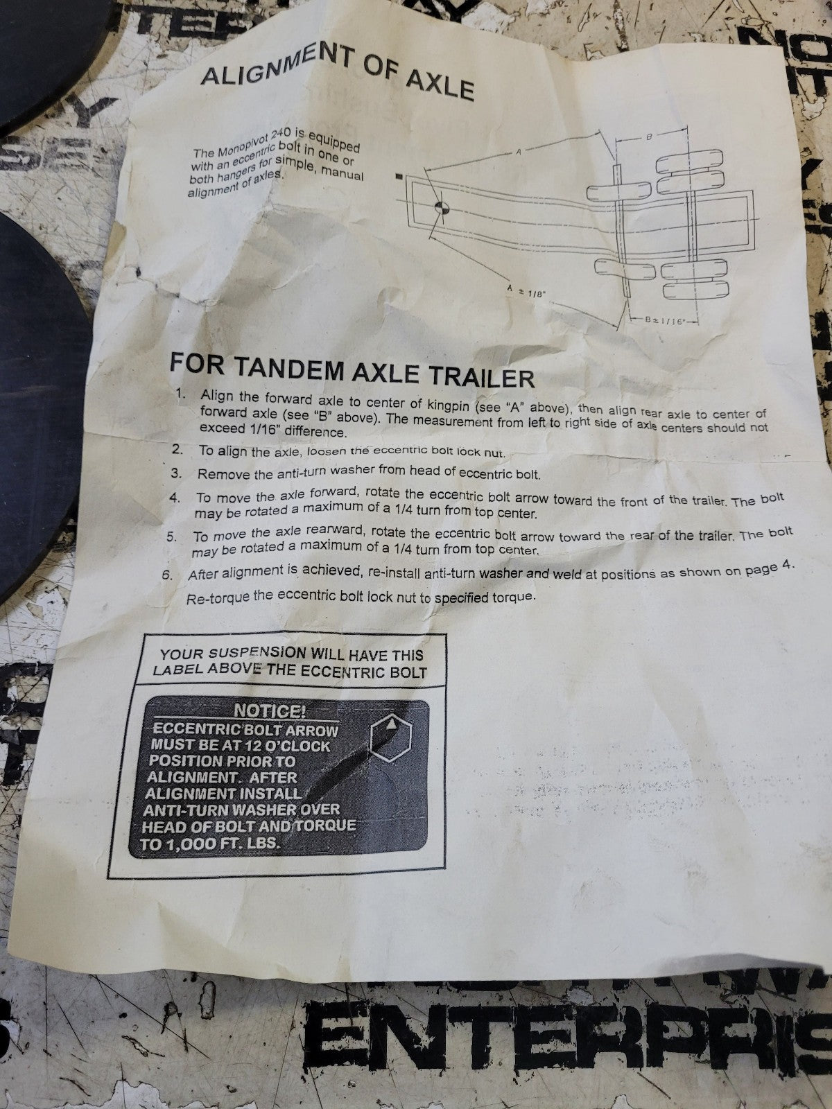 Ridewell 6040029 Bushing Kit REF10 BOLTS MISSING