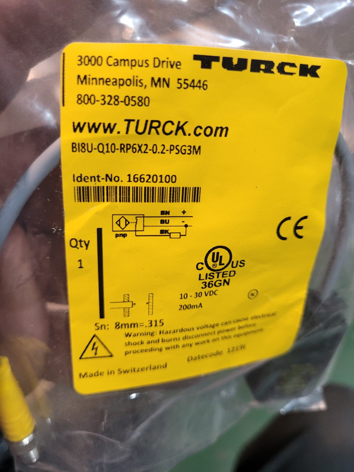 RSSD RSSD 441-9M TURCK RSSDRSSD441-9M TURCK INDUCTIVE SENSOR