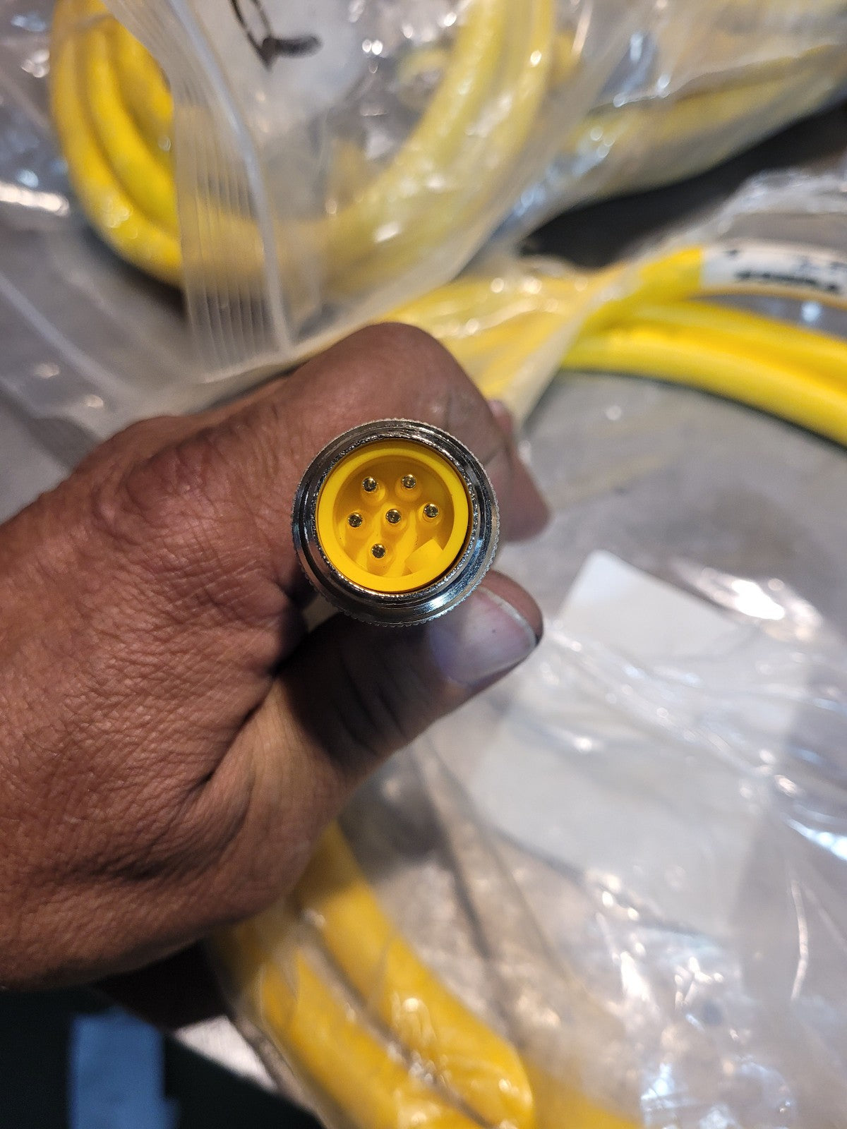 Turck RSM RKM 66-2M Cordset, 7/8-16UN Male Straight to Female Str, 6 Wire, 2m