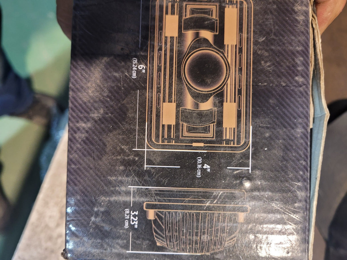 Trux Accessories TLED-H11 4" x 6" LED Projector Headlight - High Beam - Heated