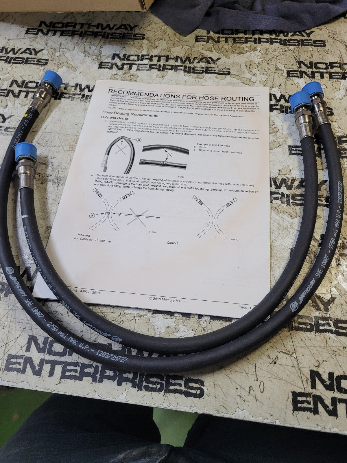 MERCURY MERCRUISER 24" AND 32" HOSE KIT 82-8M0055386 MARINE 8M0055386