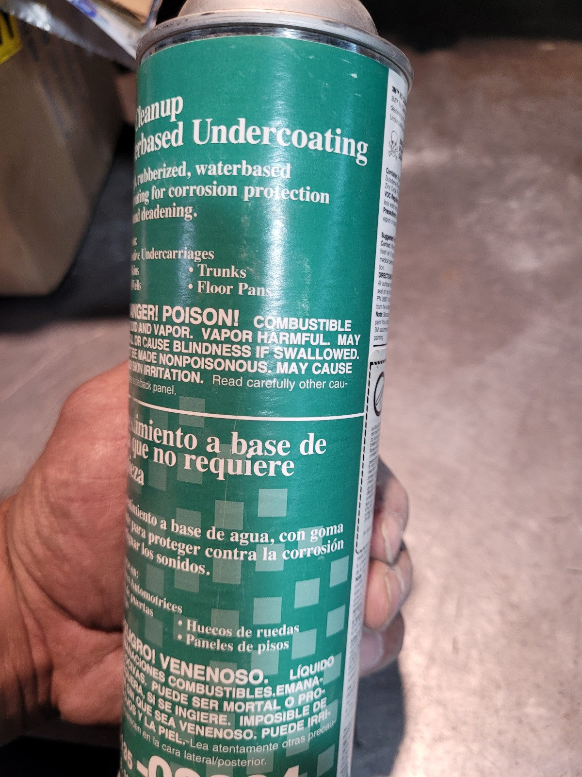 1 CAN - No Cleanup Waterbased Undercoating 08804, 18 fl oz