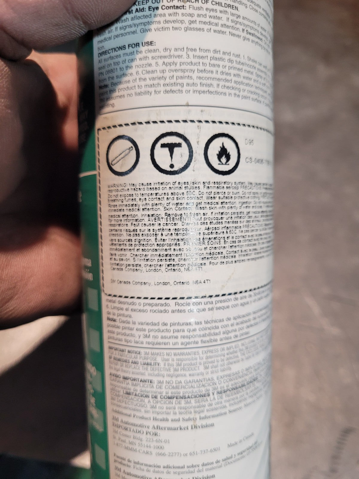 1 CAN - No Cleanup Waterbased Undercoating 08804, 18 fl oz