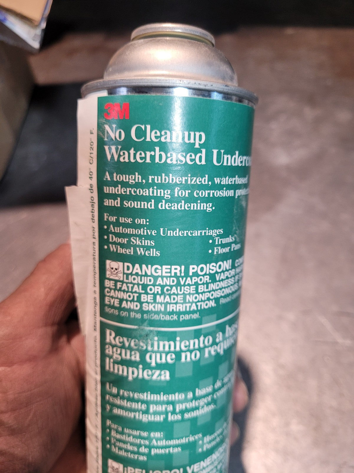 1 CAN - No Cleanup Waterbased Undercoating 08804, 18 fl oz