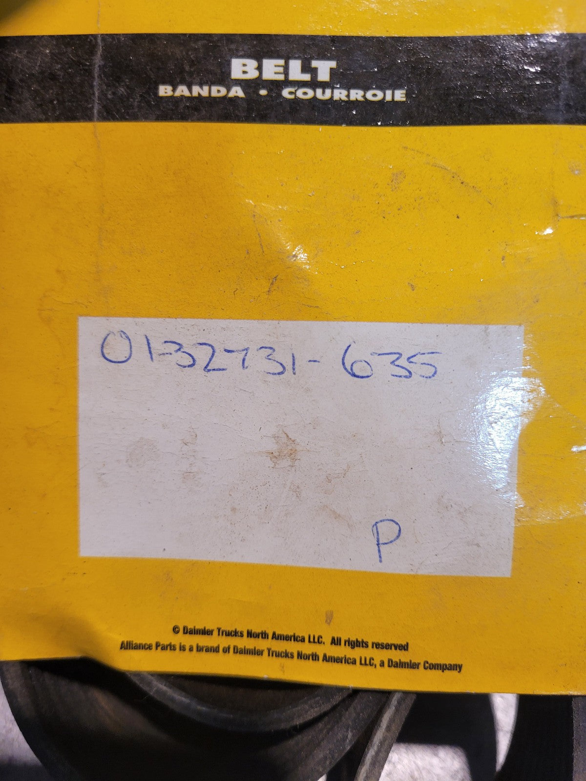 01-32731-635 ALLIANCE BELT PETERBILT