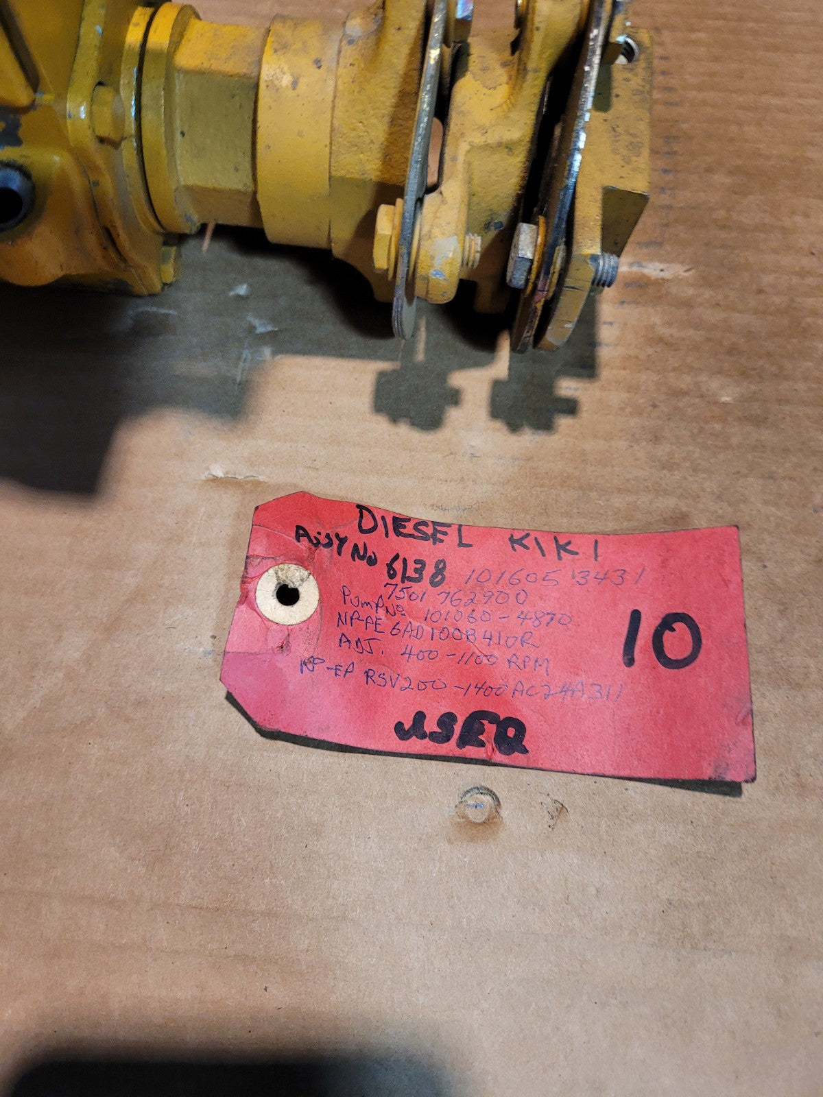 DIESEL KIKI ASSY NO 6138 101605-3431 7501 762900 101060-4870 INJECTION PUMP