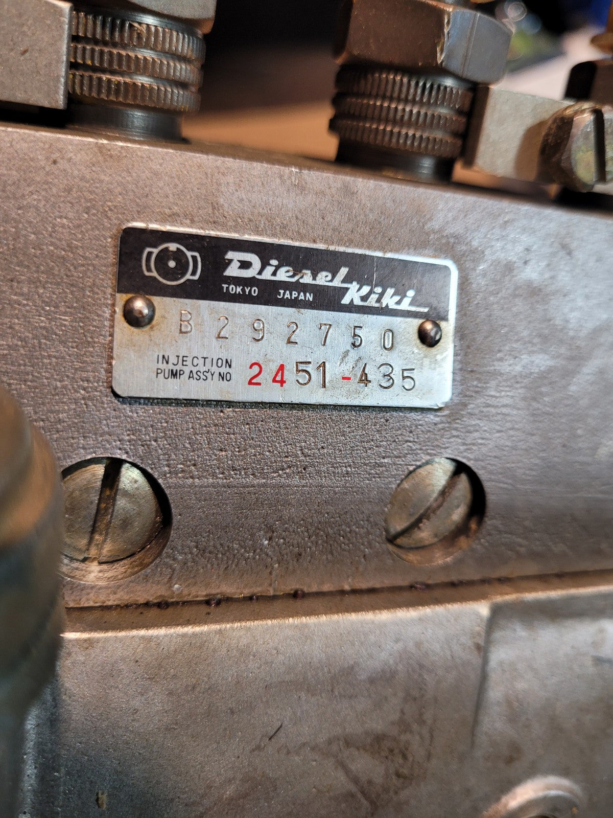 DIESEL KIKI B292750 2451-435 5423-040 ADJUSTED 400 B RPM BQ26A12NP116 4CYL
