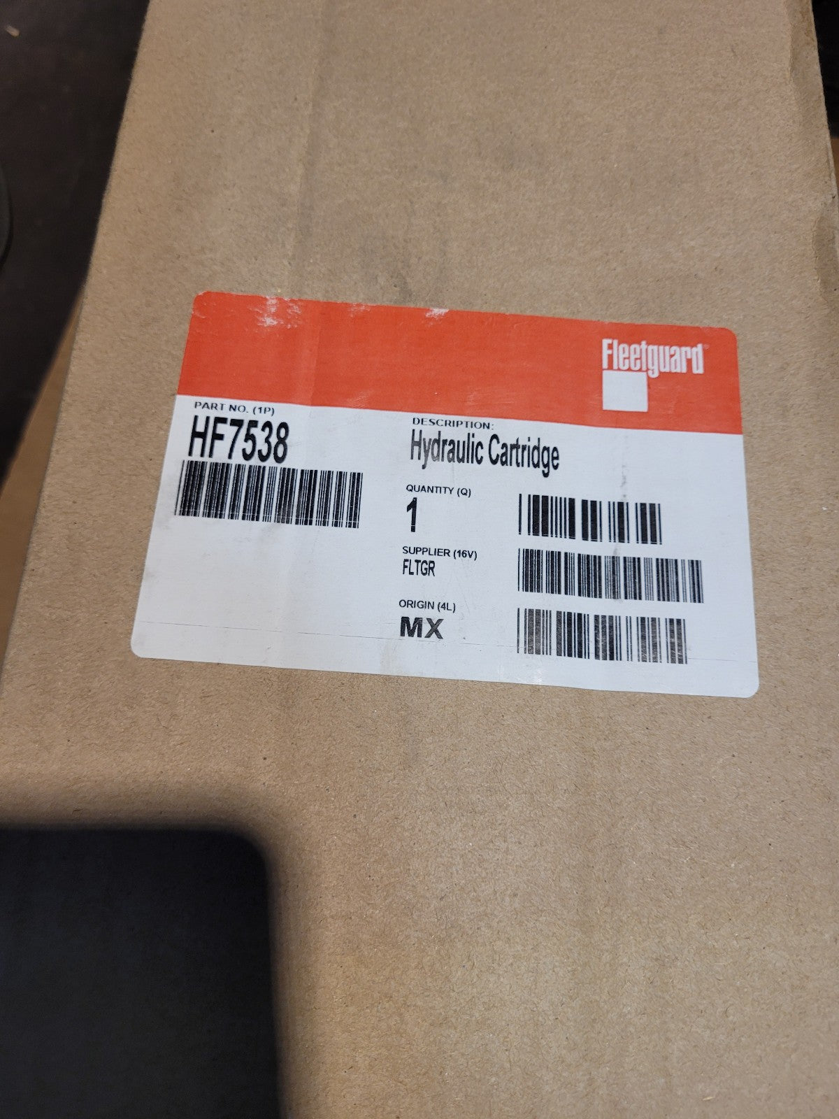 HF7538 FLEETGUARD HYDRAULIC FILTER REPLACES P161953 557414 LH8489G PT8361