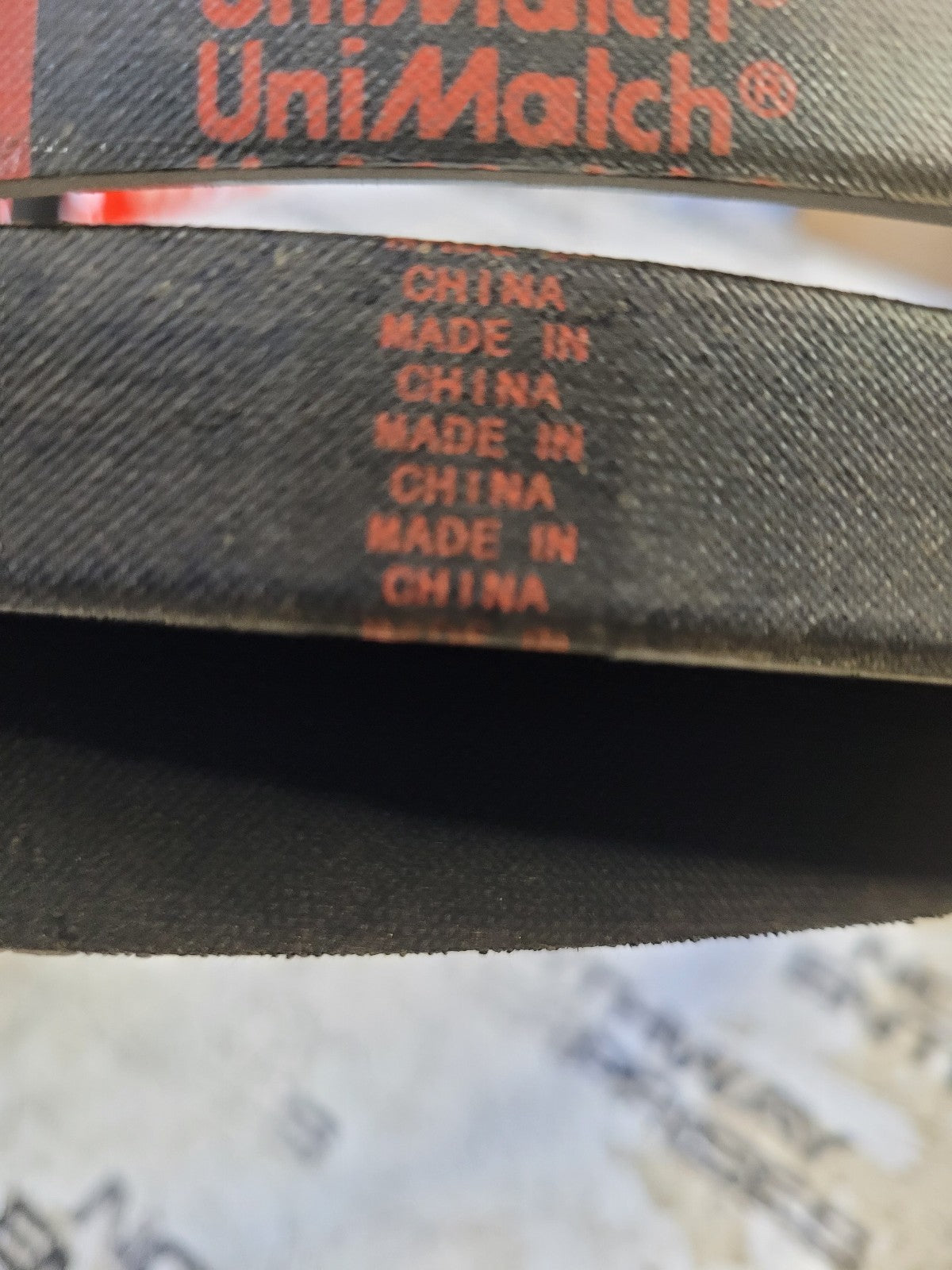 UNIMATCH C122 V-belt 7/8 x 126in Vbelt C-122