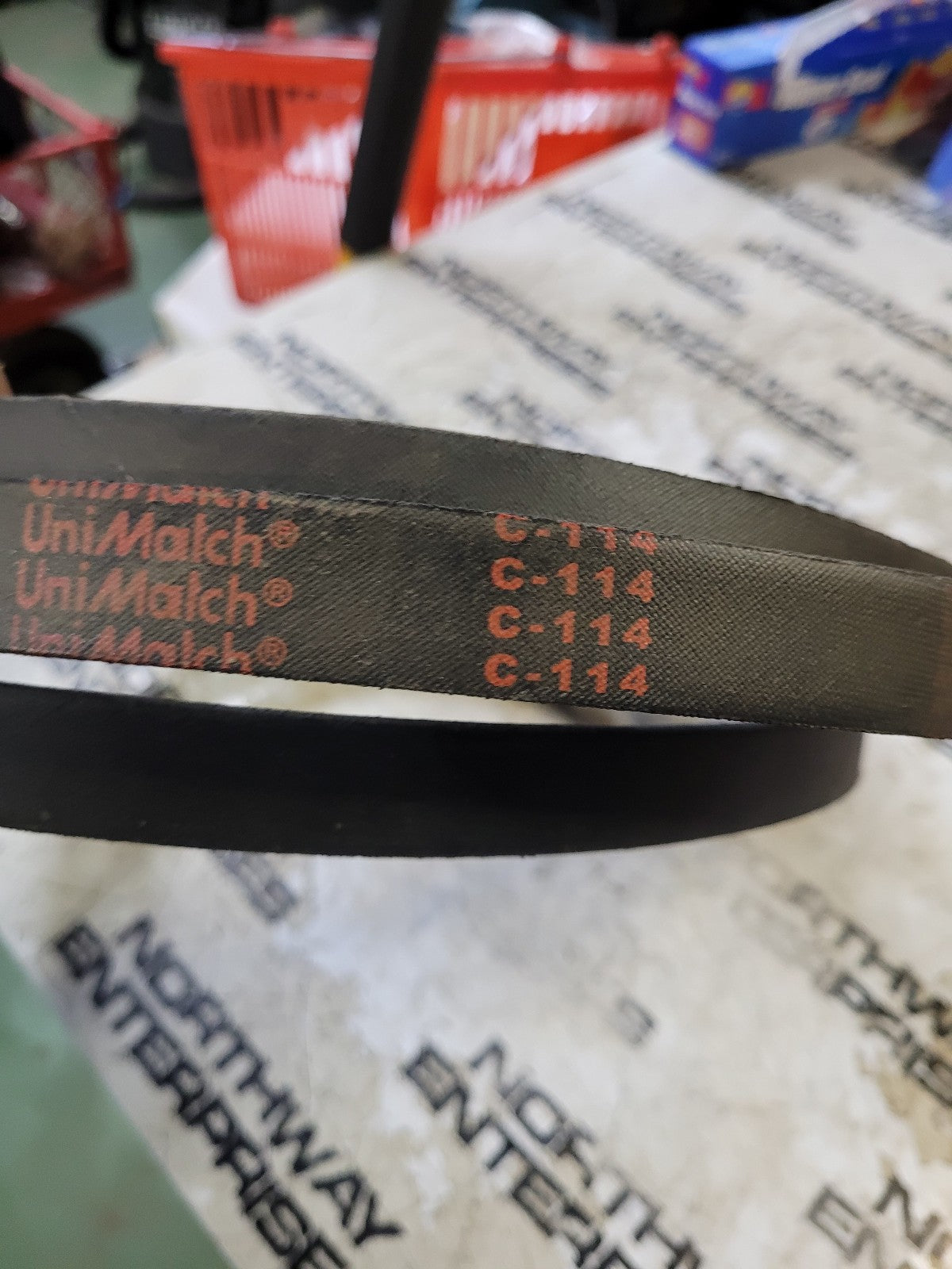 C-114 UNIMATCH BELT C114 7/8 in Top Width, 1 Strand, 118 in
