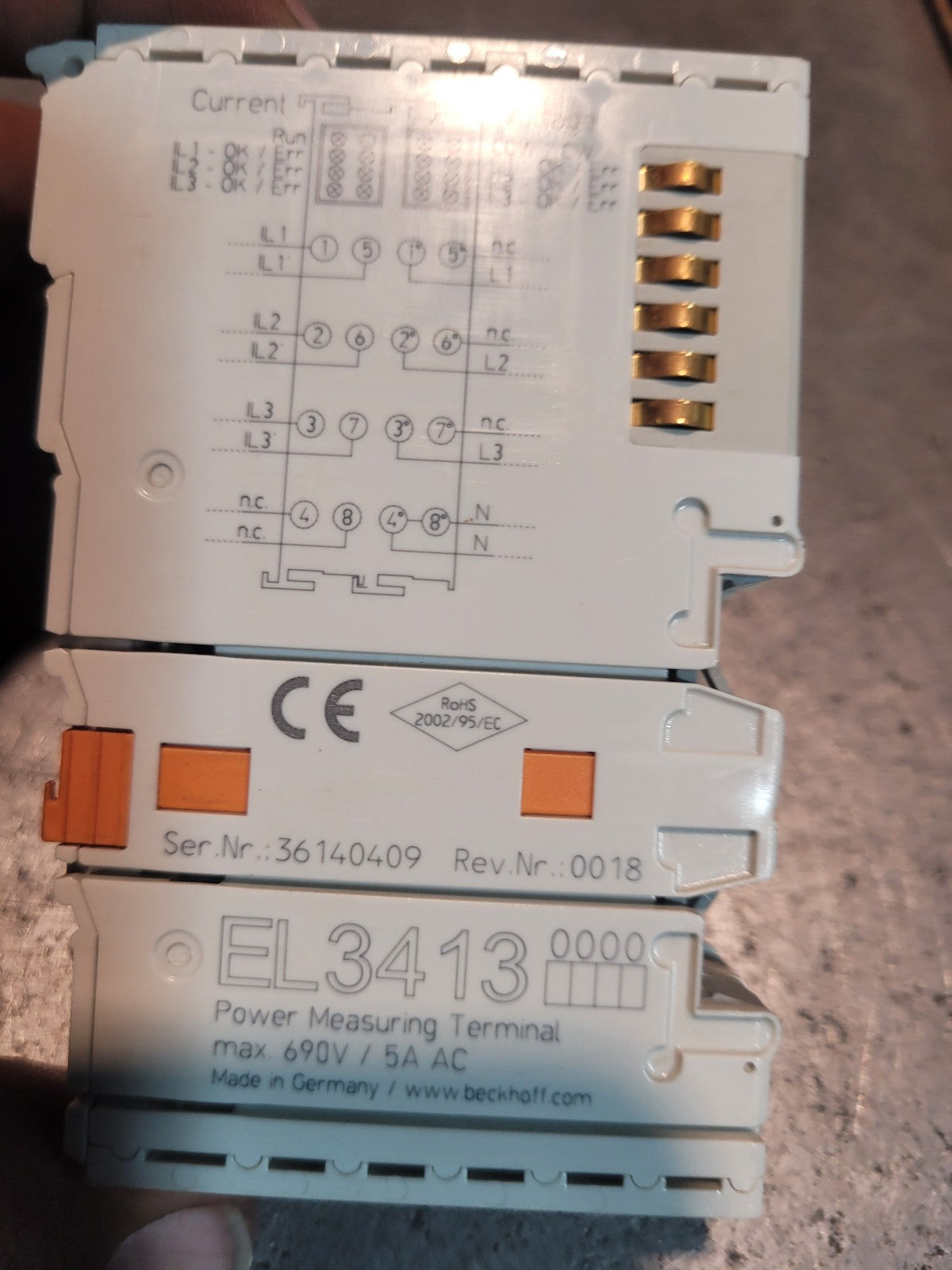 EL3413 BECKHOFF EtherCAT power measurement terminal
