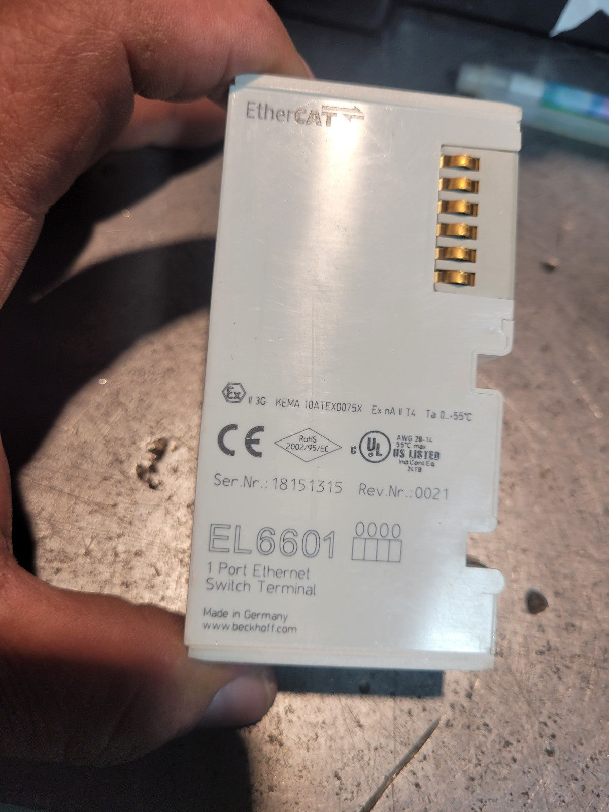 New BECKHOFF EL6601 PLC module