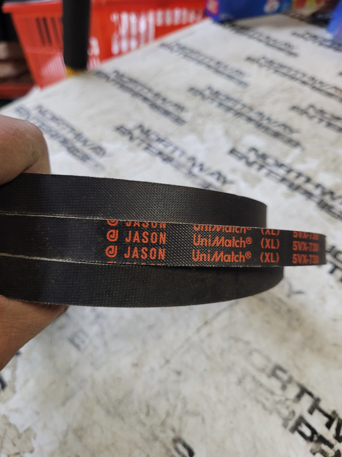 5VX730 Industrial V belt Notched Cogged Raw edge 5-VX-730 5VX 730 (5/8" X 73")