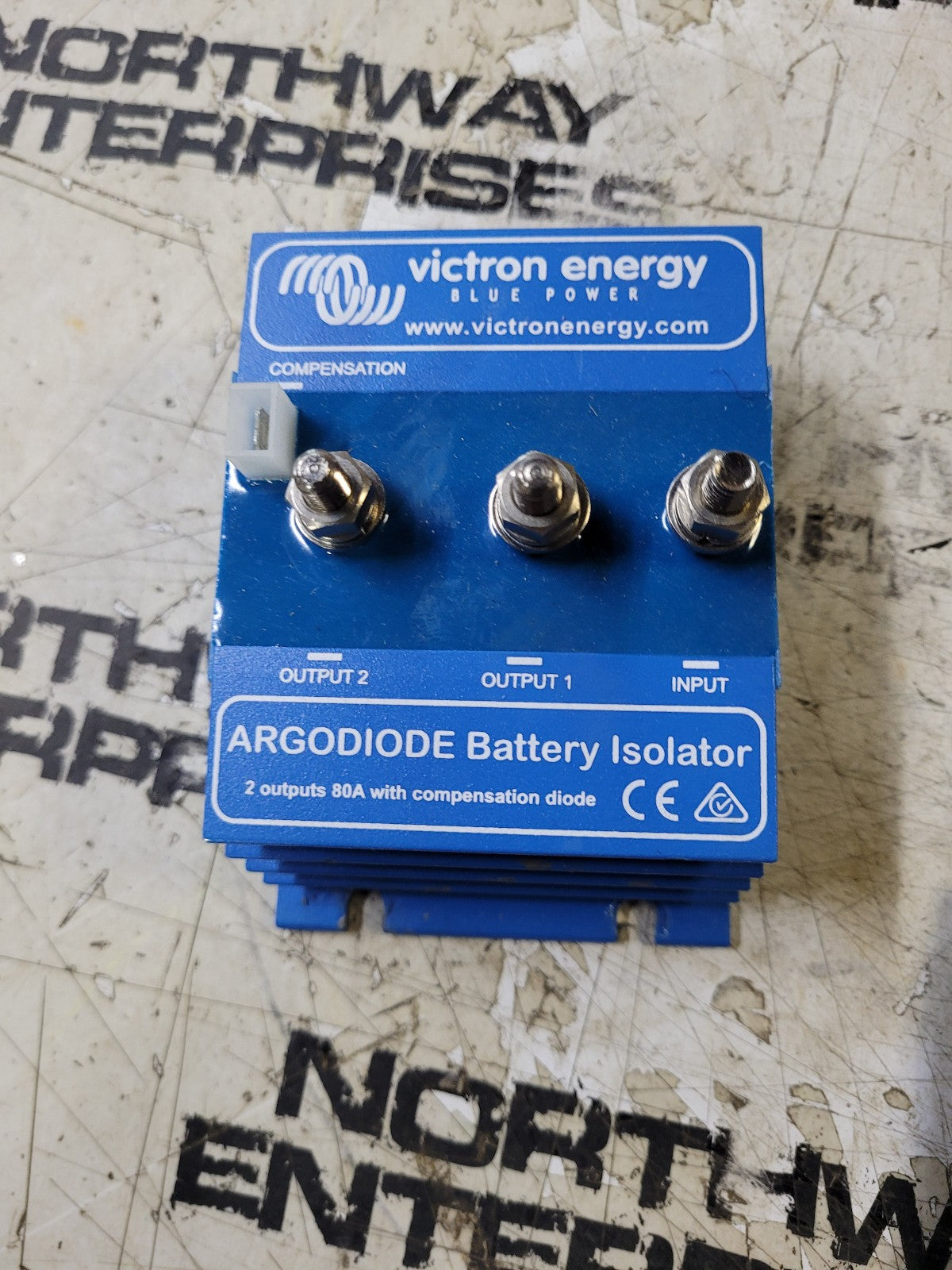 Victron Energy ARG080202000, Battery Isolator, 2 Outputs, 80A, 87-8M6005583