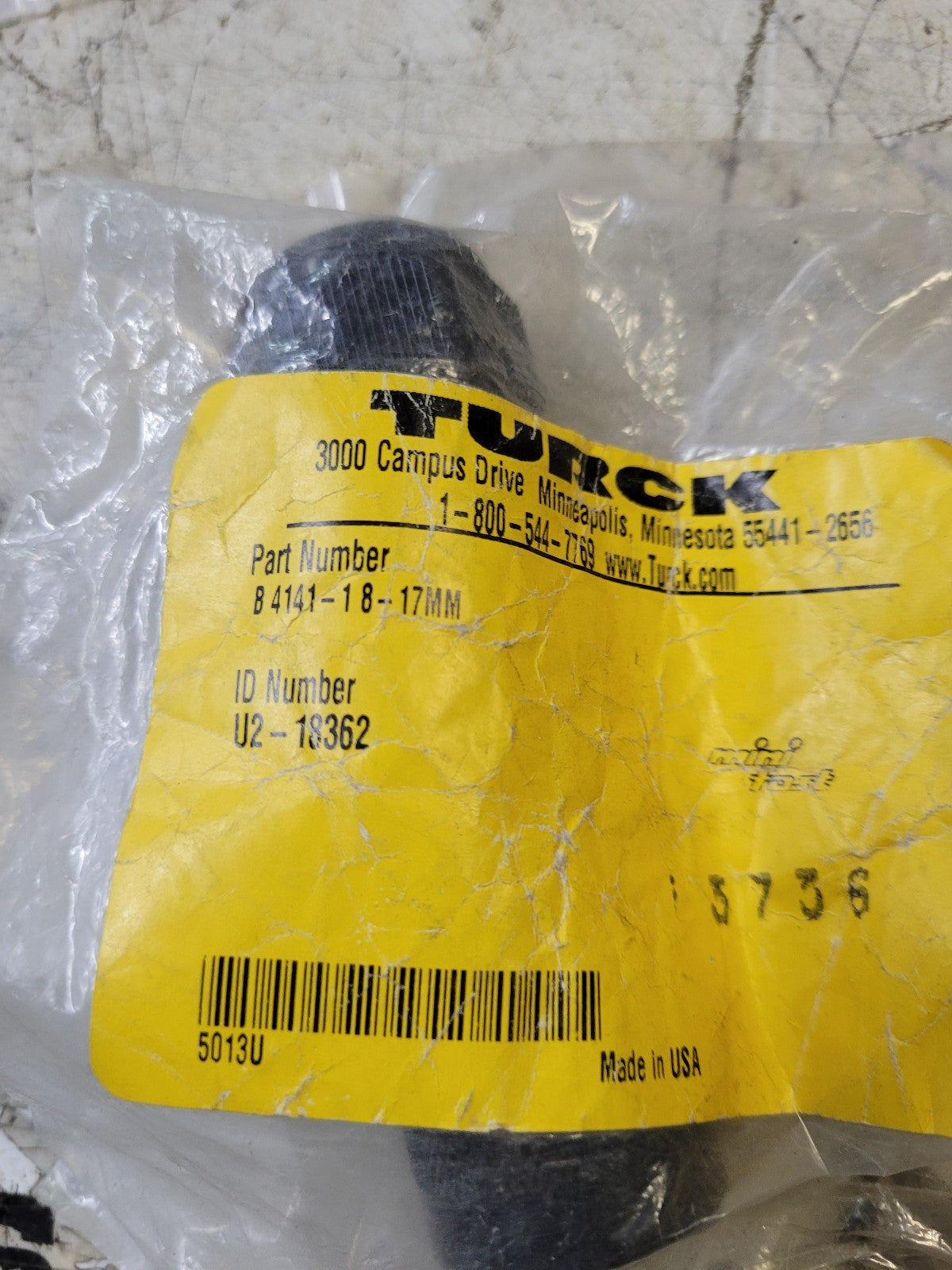 B4141-18-17MM - Turck-Field Wireable Sensor Plug