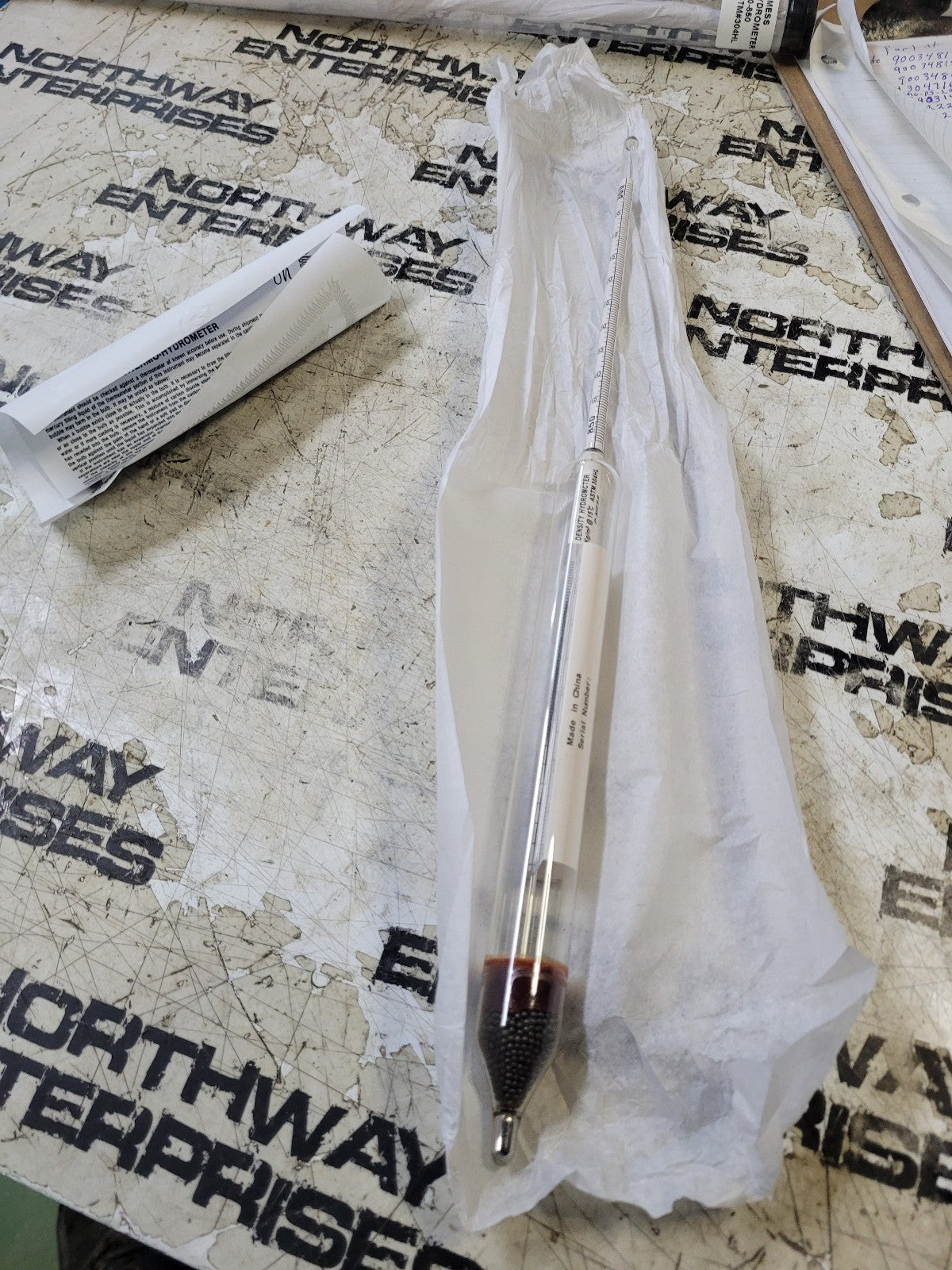 Hydrometer, ASTM 304H, 800/850 x 0.5 & -20/65C, 330mm 800-850