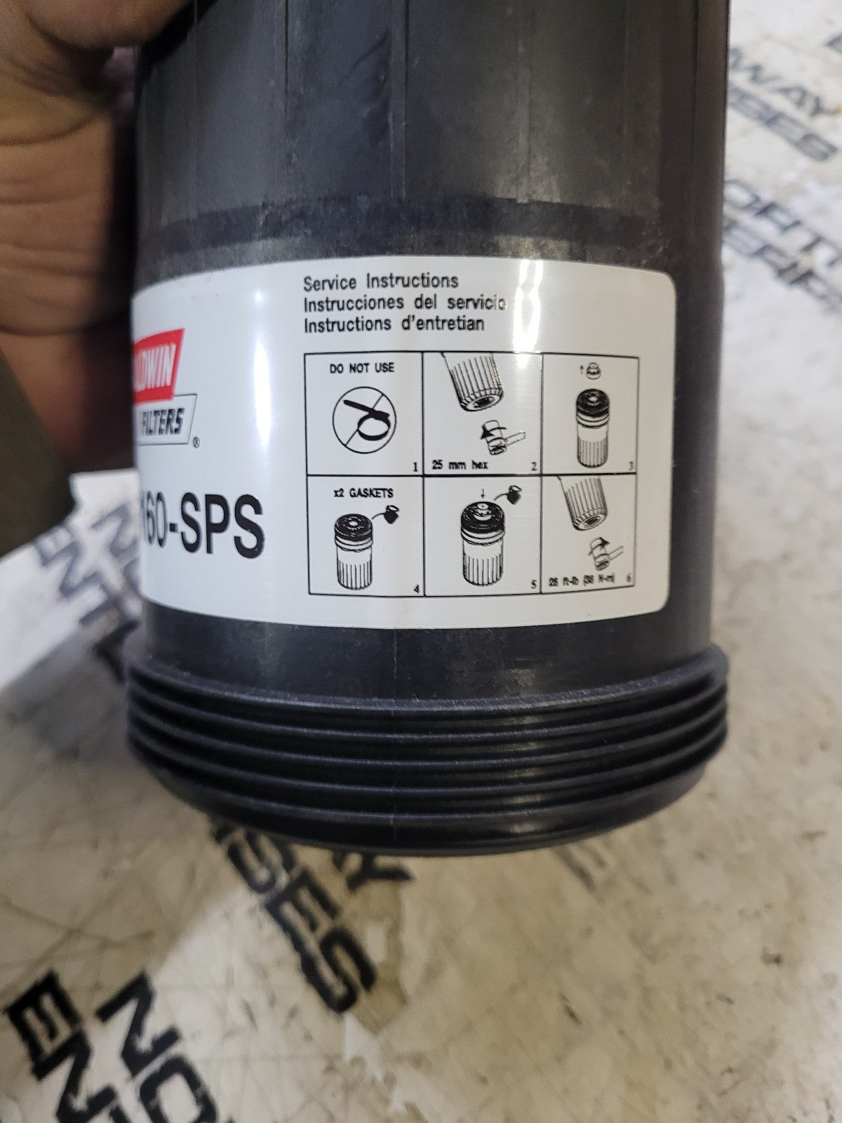 NEW BF46160-SPS BALDWIN FUEL FILTER