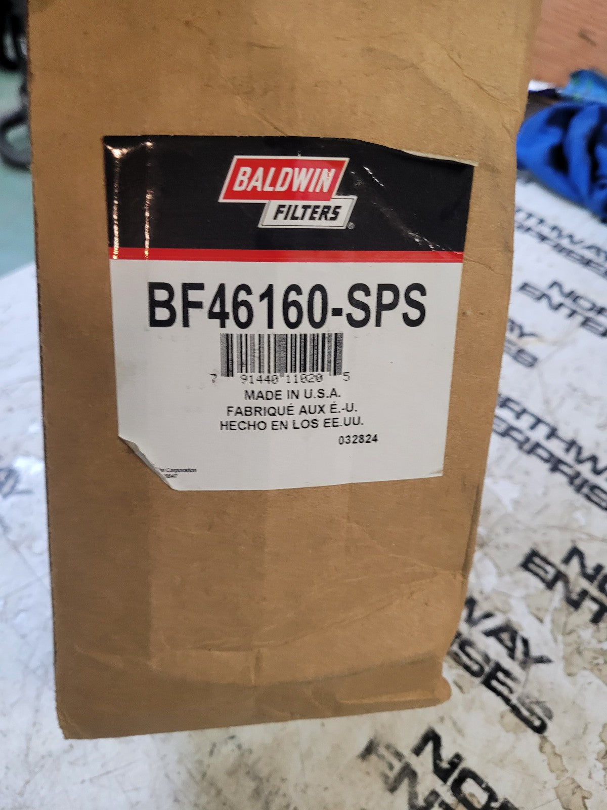 NEW BF46160-SPS BALDWIN FUEL FILTER