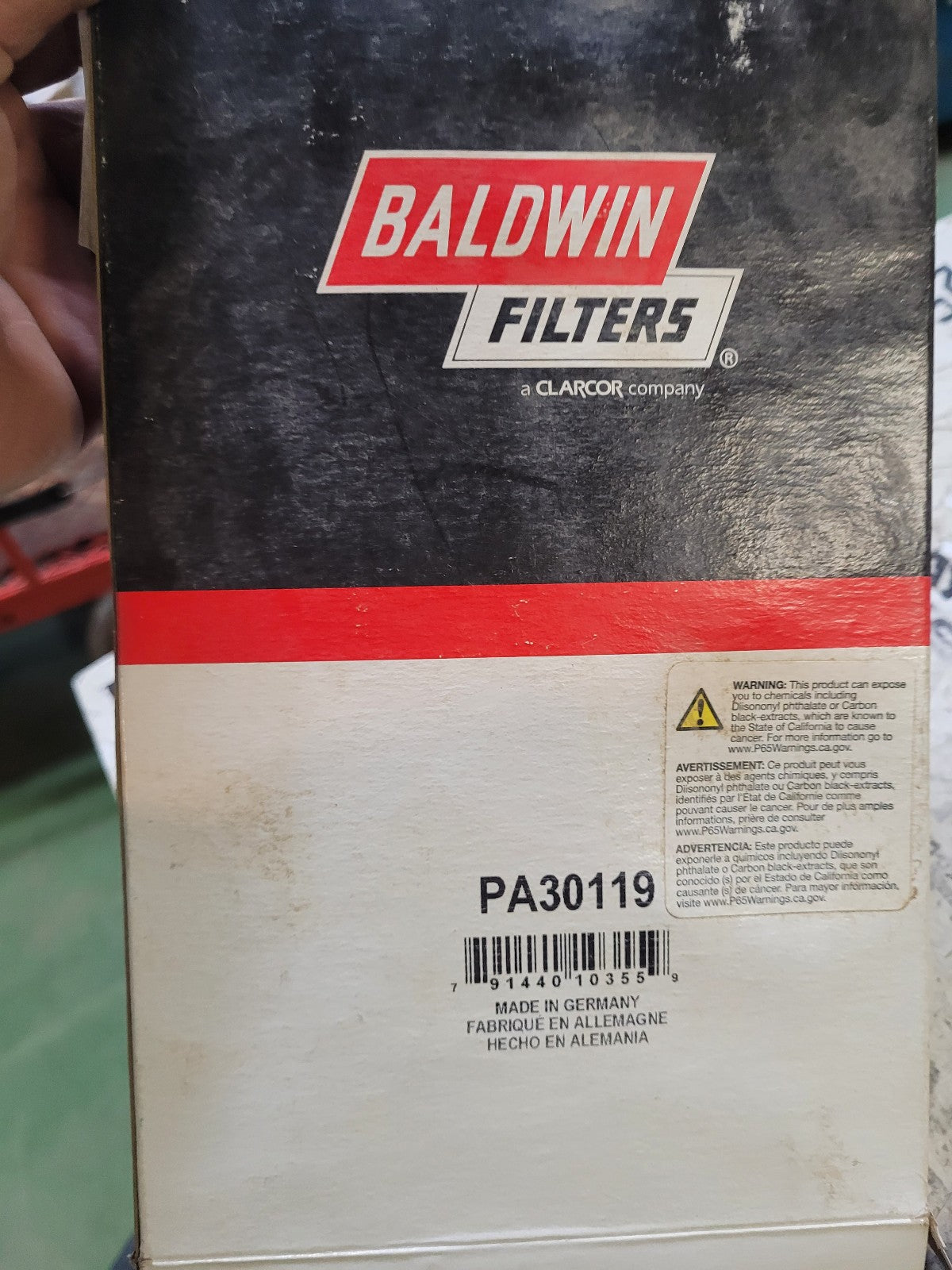 PA30119 NEW BALDWIN AIR FILTER