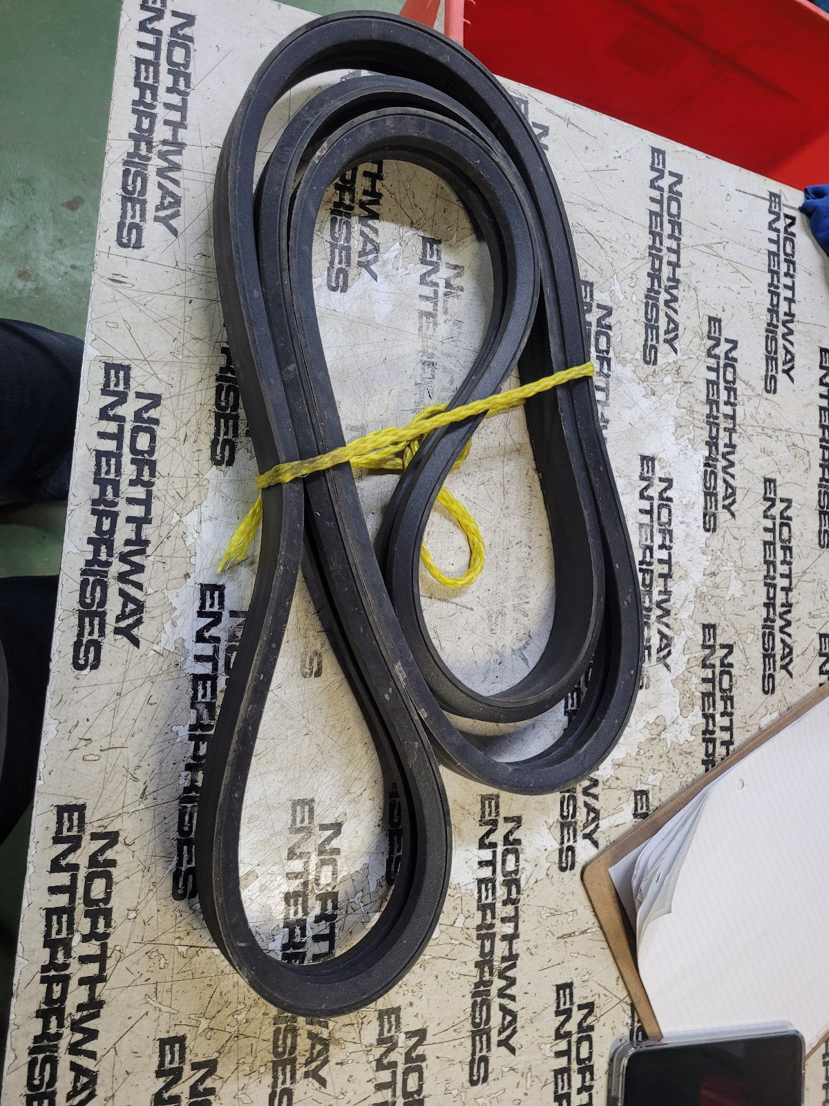 NEW RB124 JASON V BELT 2 RIBS 21/32 in Top Width, 2 Strand, 127 in OD RB124 -2