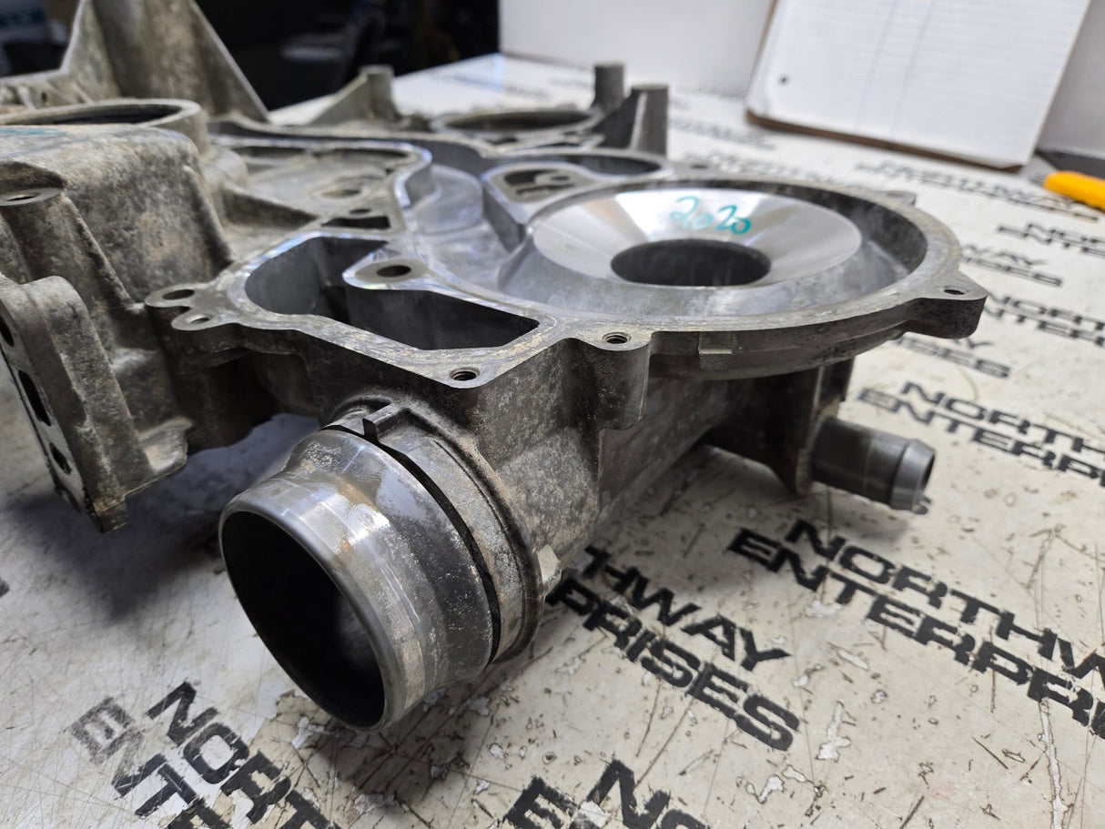 2020 FORD POWERSTROKE 6.7L FRONT ENGINE COVER WATER PUMP HOUSING LC3Q-6059-AB