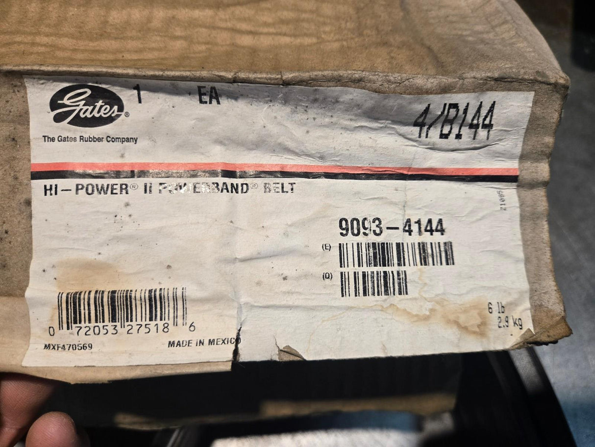 NEW 4/B144 GATES HI-POWER BELT 9093-4144