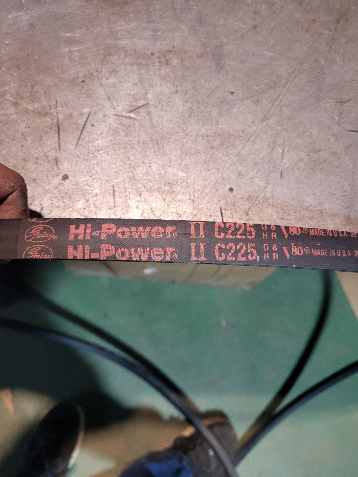 NEW C225 9004-2225 GATES BELT 7/8 in Top Width, 1 Strand, 227 in OD
