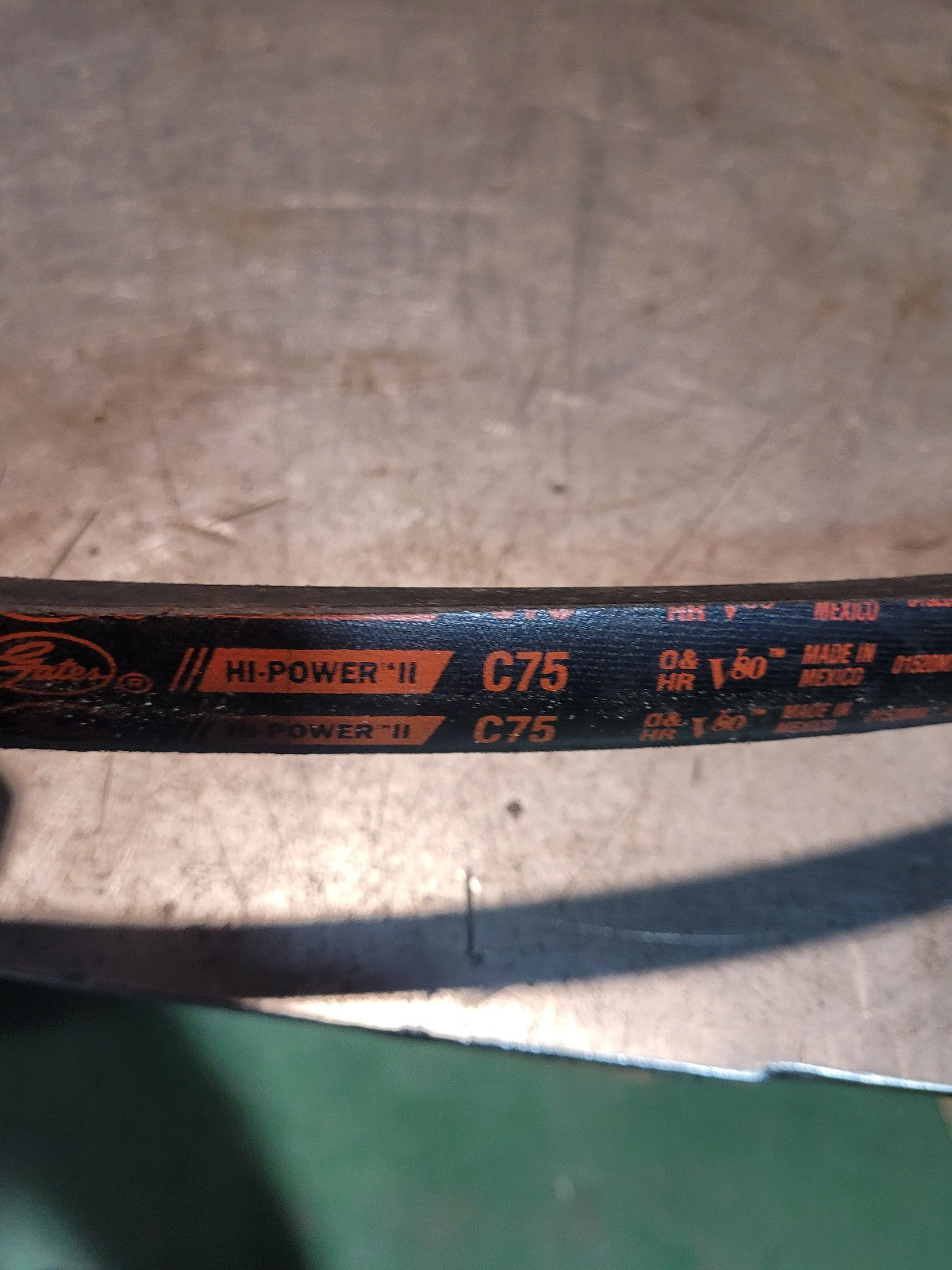 NEW C75 GATES BELT 7/8 in Top Width, 1 Strand, 79 in OD