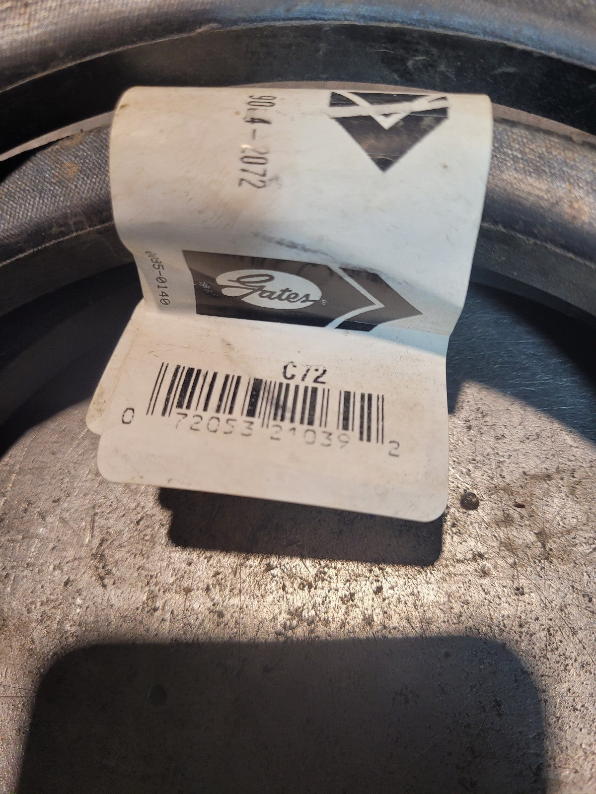 New C72 GATES BELT 7/8 in Top Width, 1 Strand, 76 in